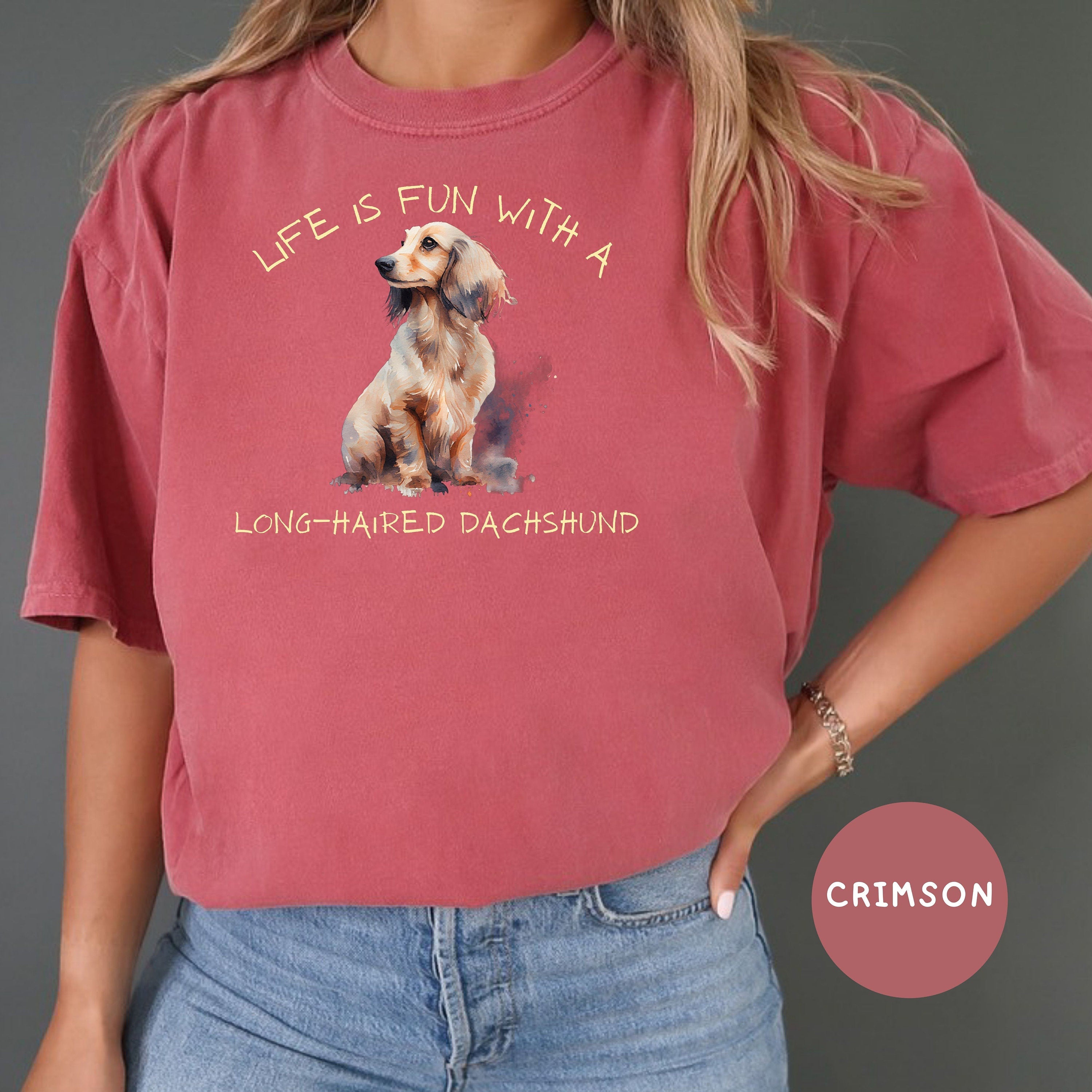 Long-Haired Dachshund Lover Comfort Colors® Tee