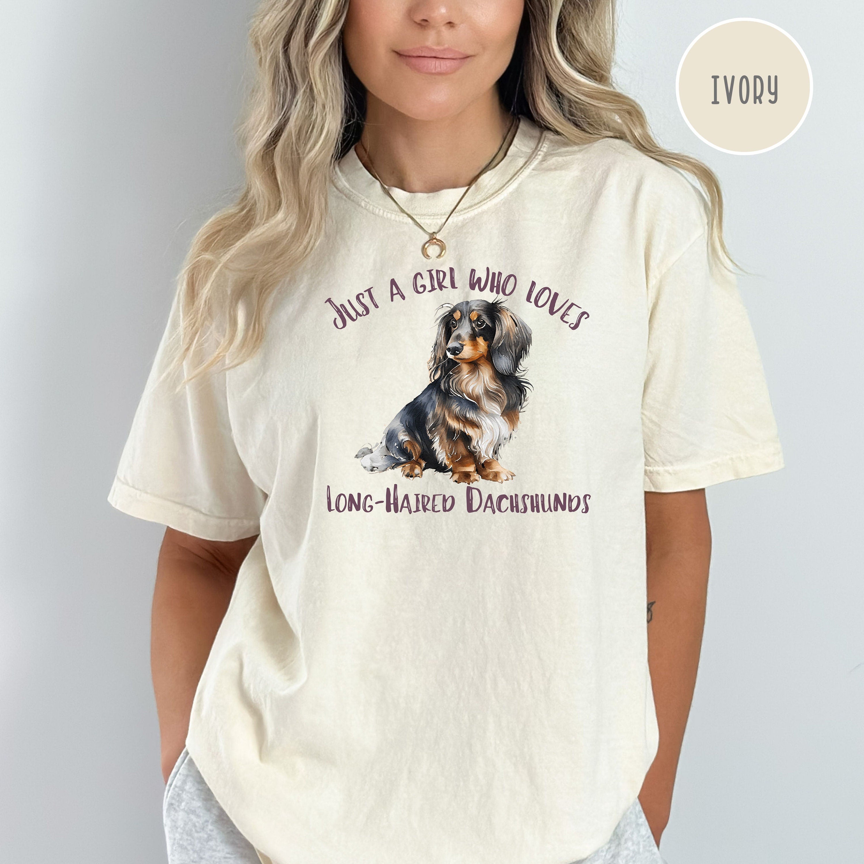 Long-Haired Dachshund Lover Comfort Colors® Tee