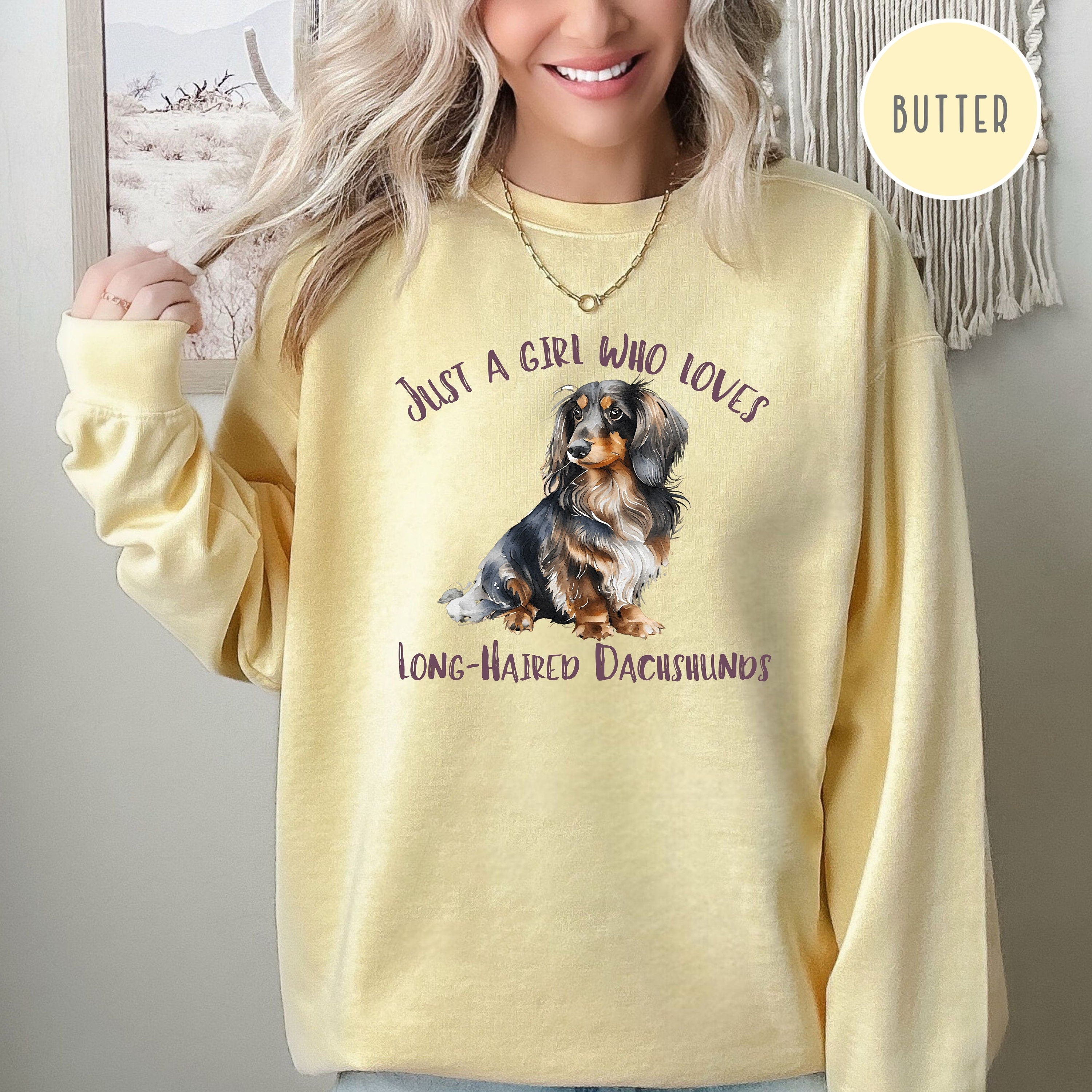 Long-Haired Dachshund Mom Comfort Colors® Sweatshirt