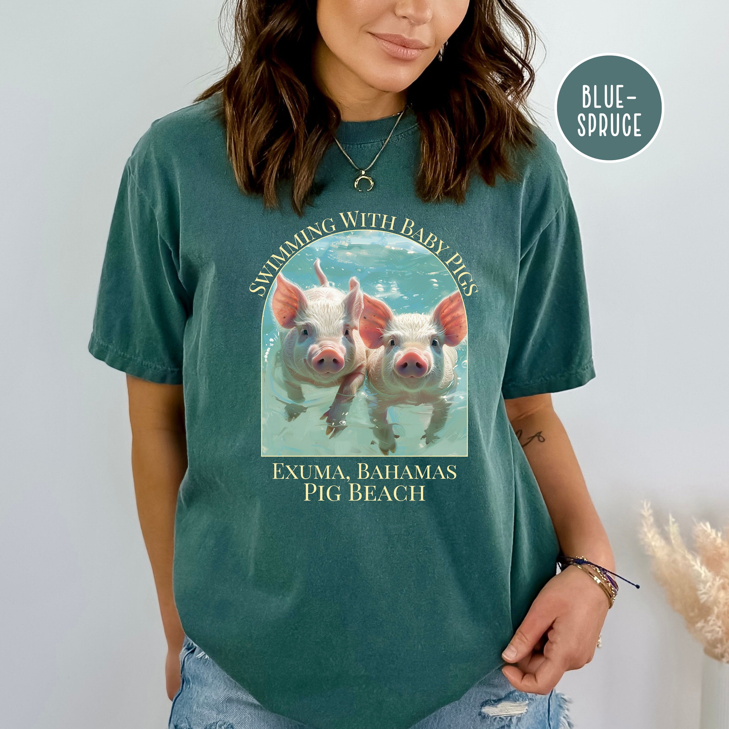 Pig Beach Exuma Bahamas Comfort Colors® Tee