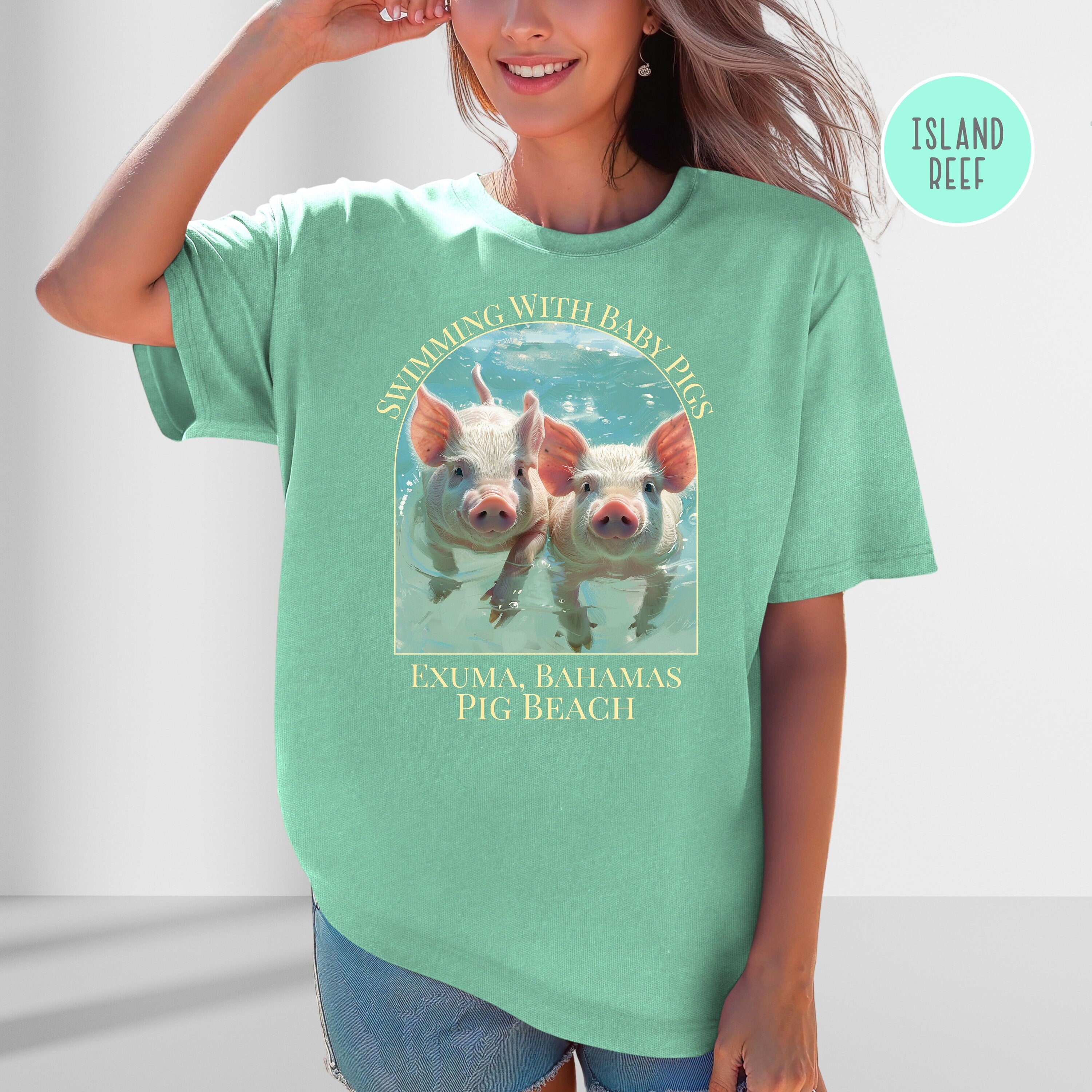 Pig Beach Exuma Bahamas Comfort Colors® Tee