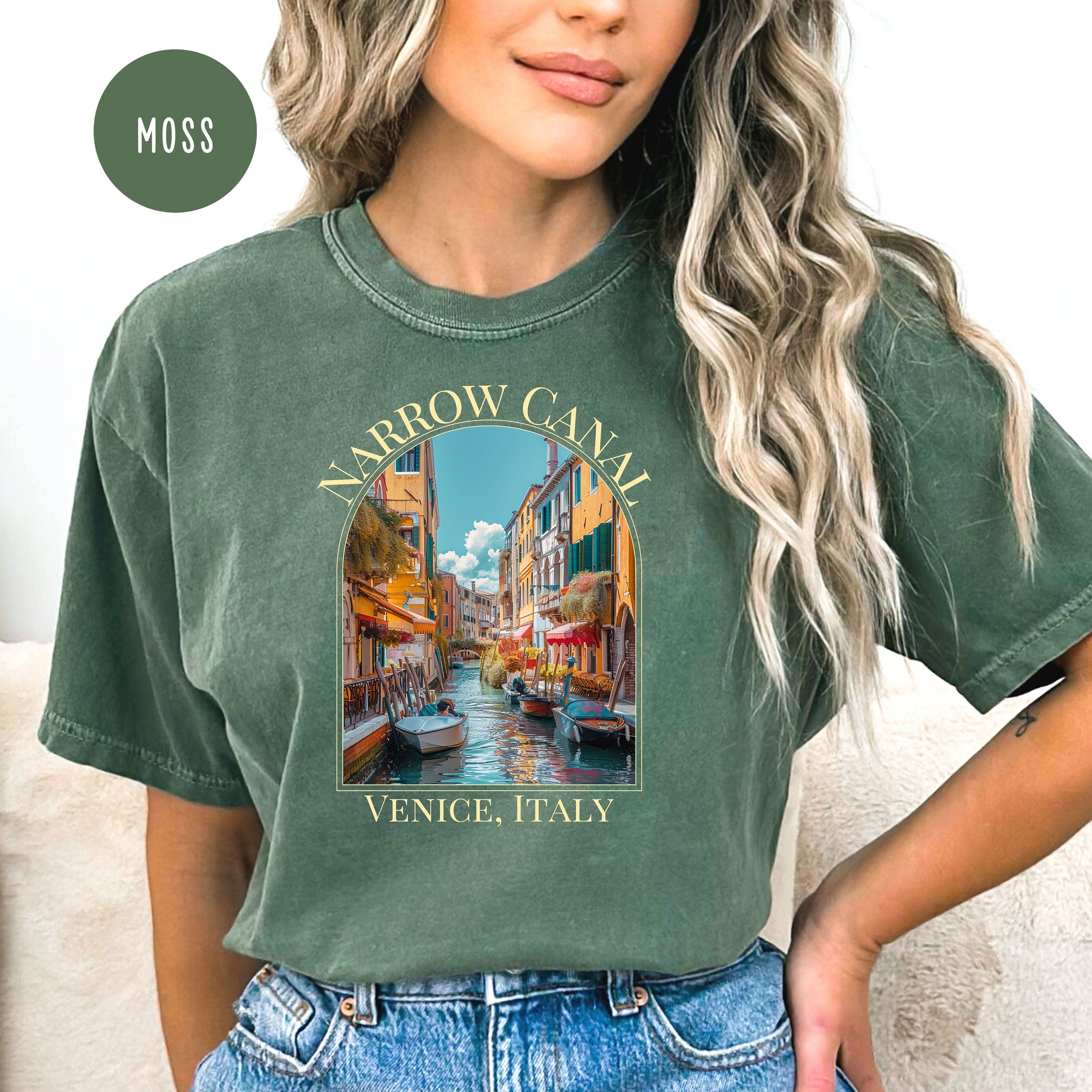 Narrow Canals Venice Italy Comfort Colors® Tee