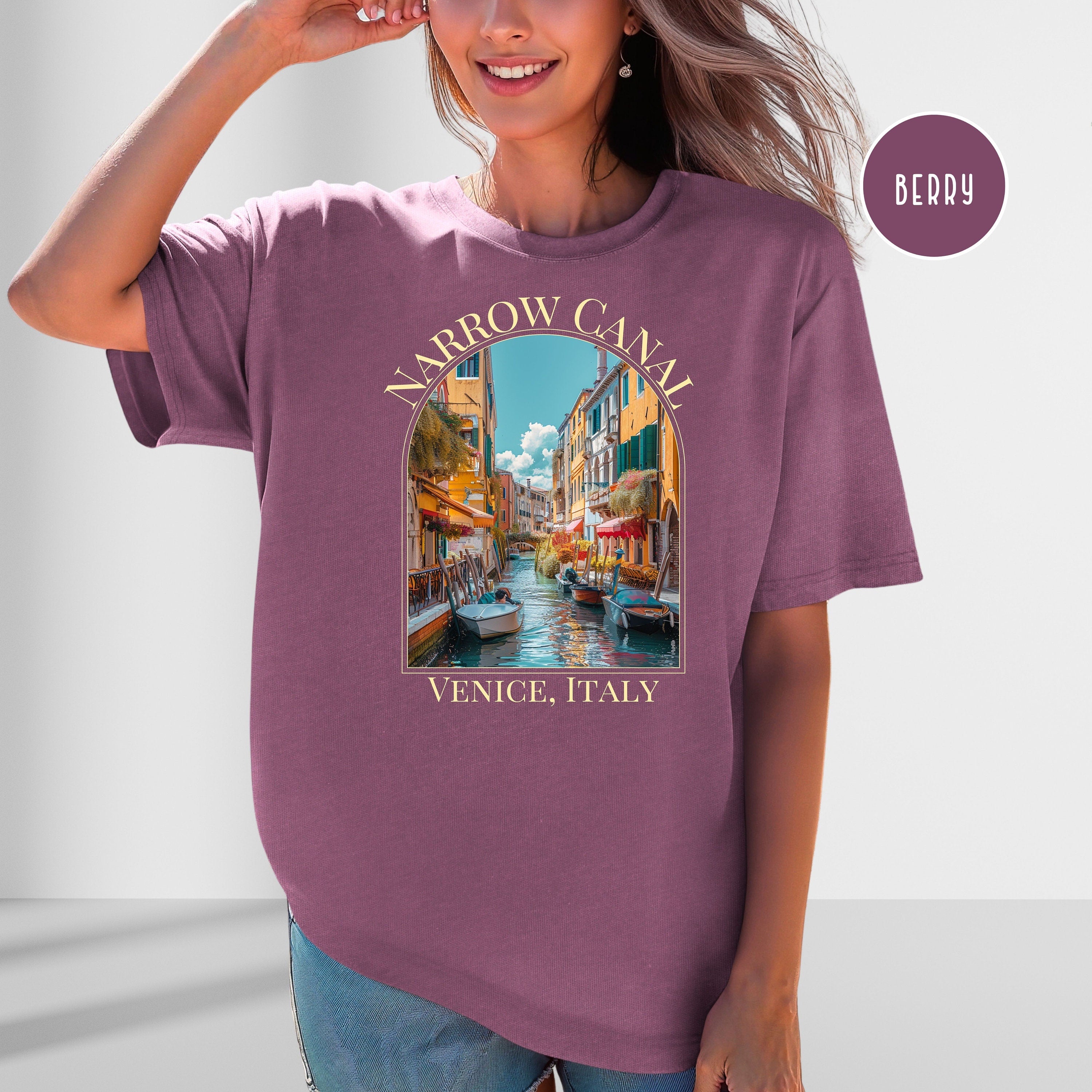 Narrow Canals Venice Italy Comfort Colors® Tee