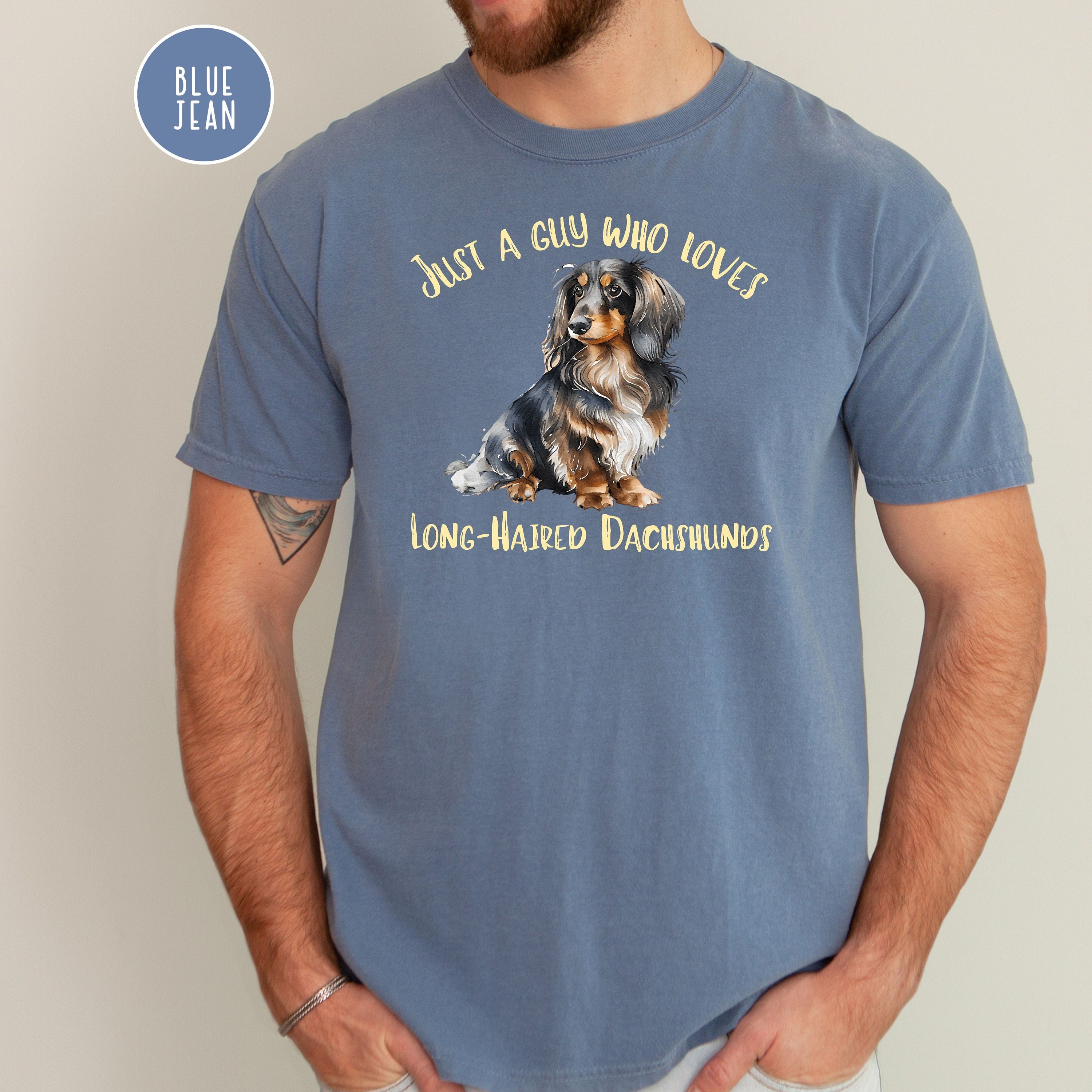 Long-Haired Dachshund Dad Comfort Colors® Tee