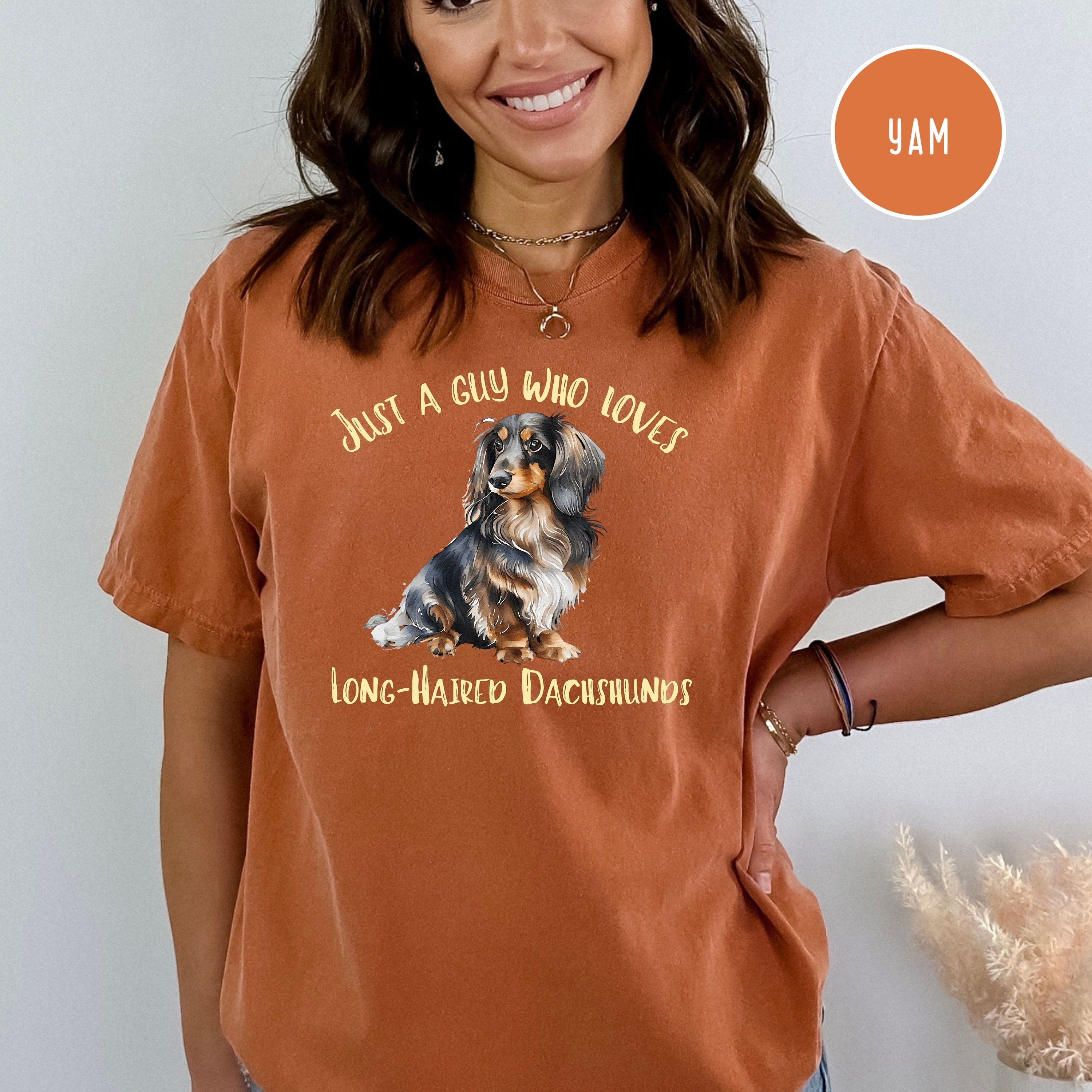 Long-Haired Dachshund Dad Comfort Colors® Tee