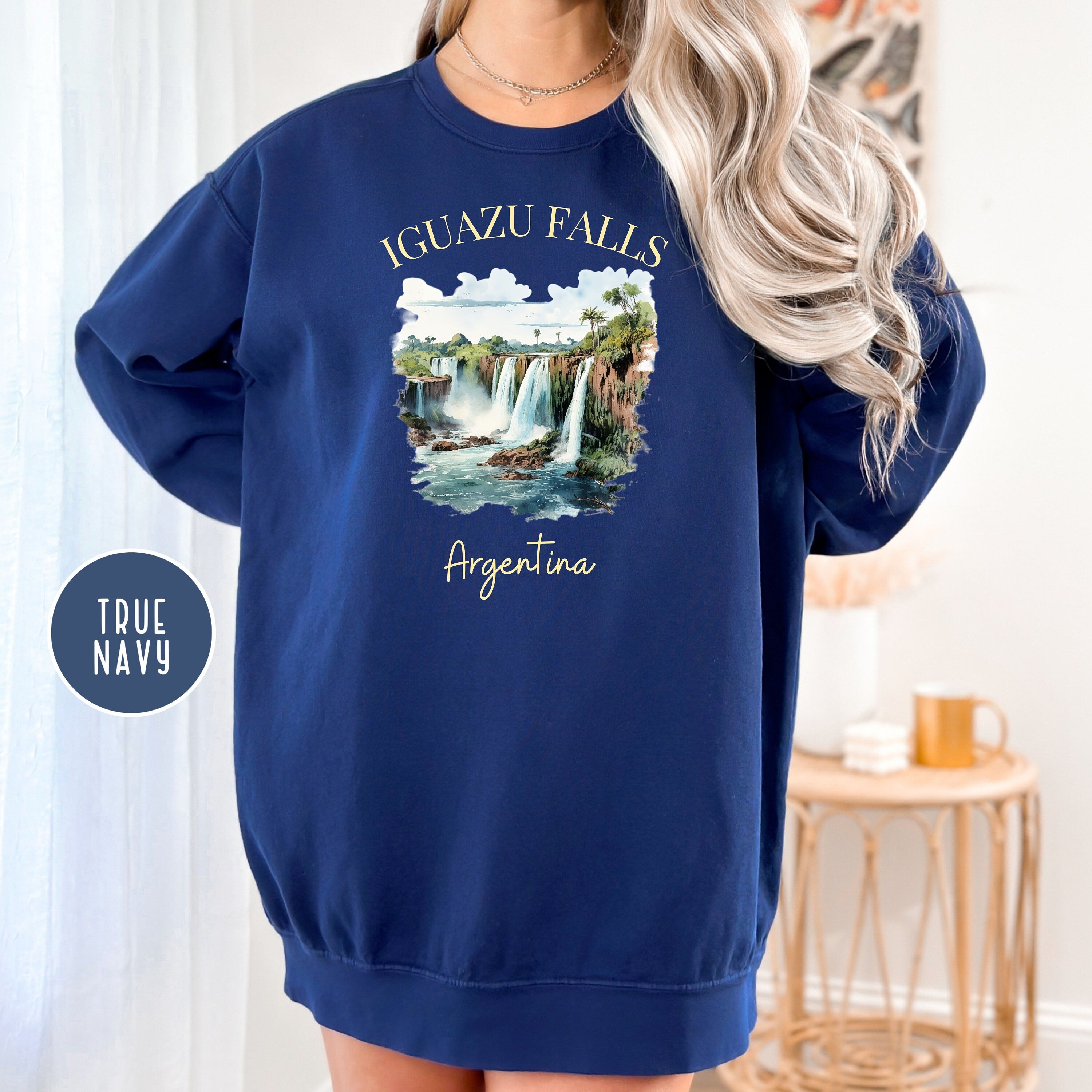 Iguazu Falls Argentina Comfort Colors® Sweatshirt, Iguazu National Park Argentina Shirt, Puerto Iguazu Argentina Gift, Argentina Vacation