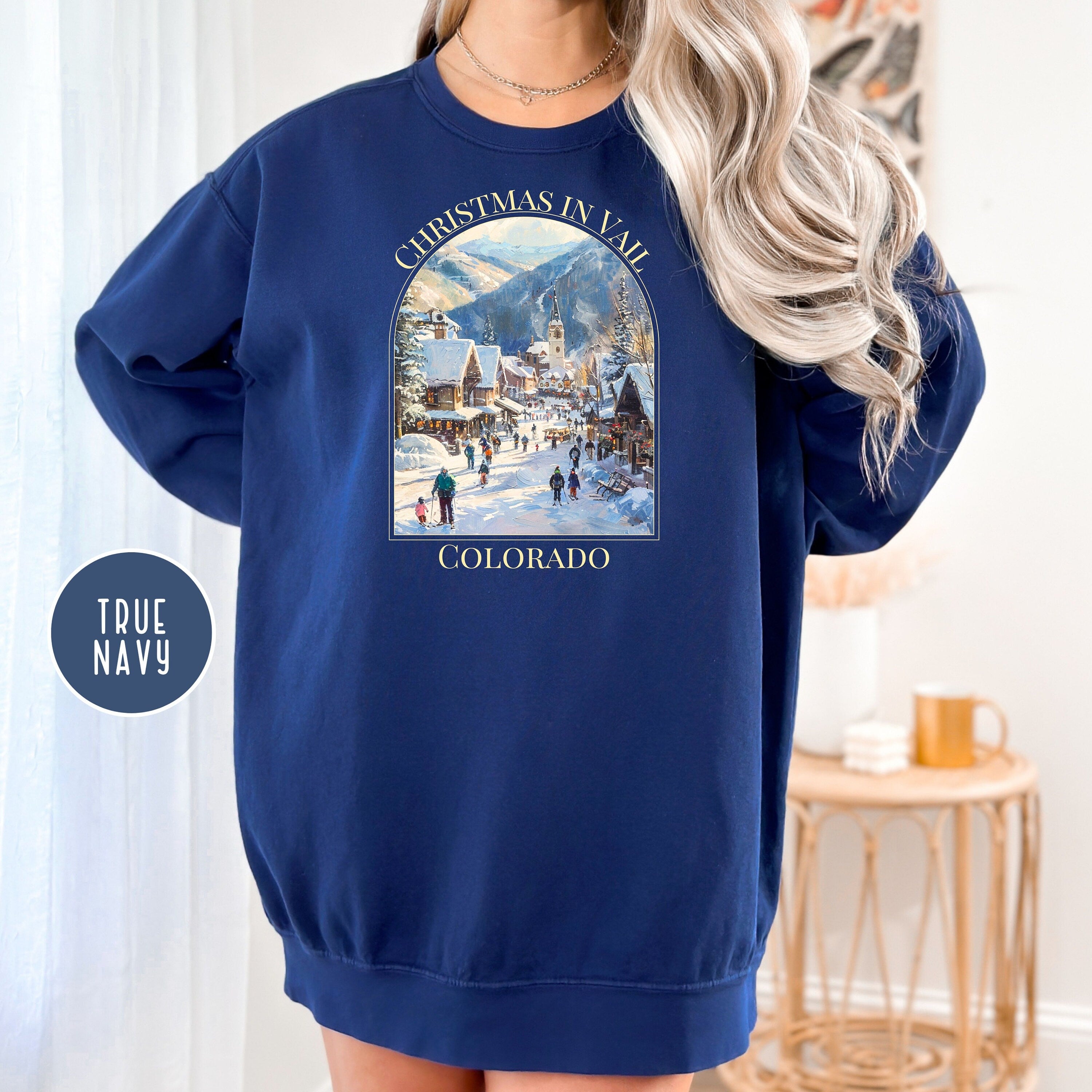 Christmas in Vail Colorado Comfort Colors® Sweatshirt