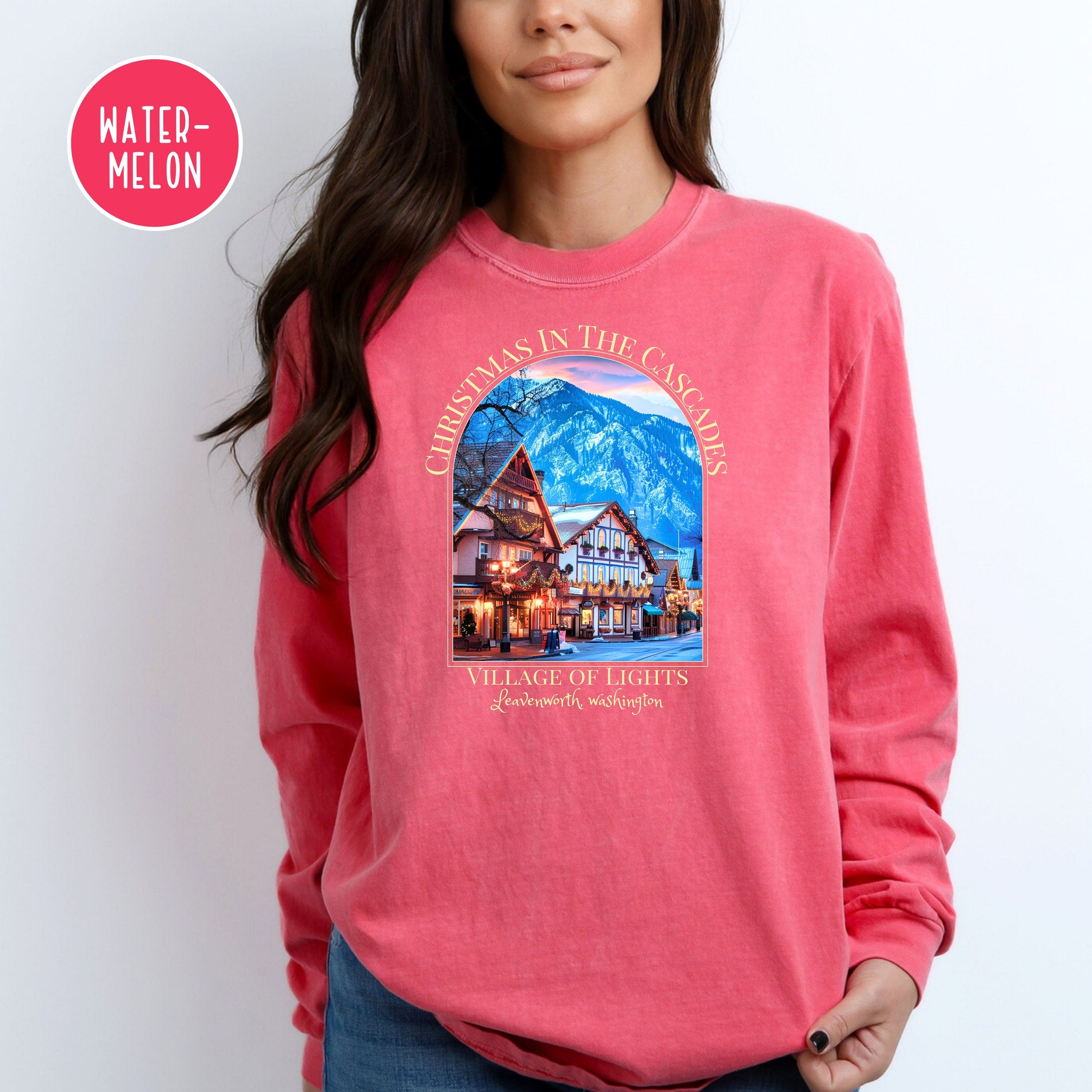 Christmas in The Cascades Village of Lights Comfort Colors® Long Sleeve Tee