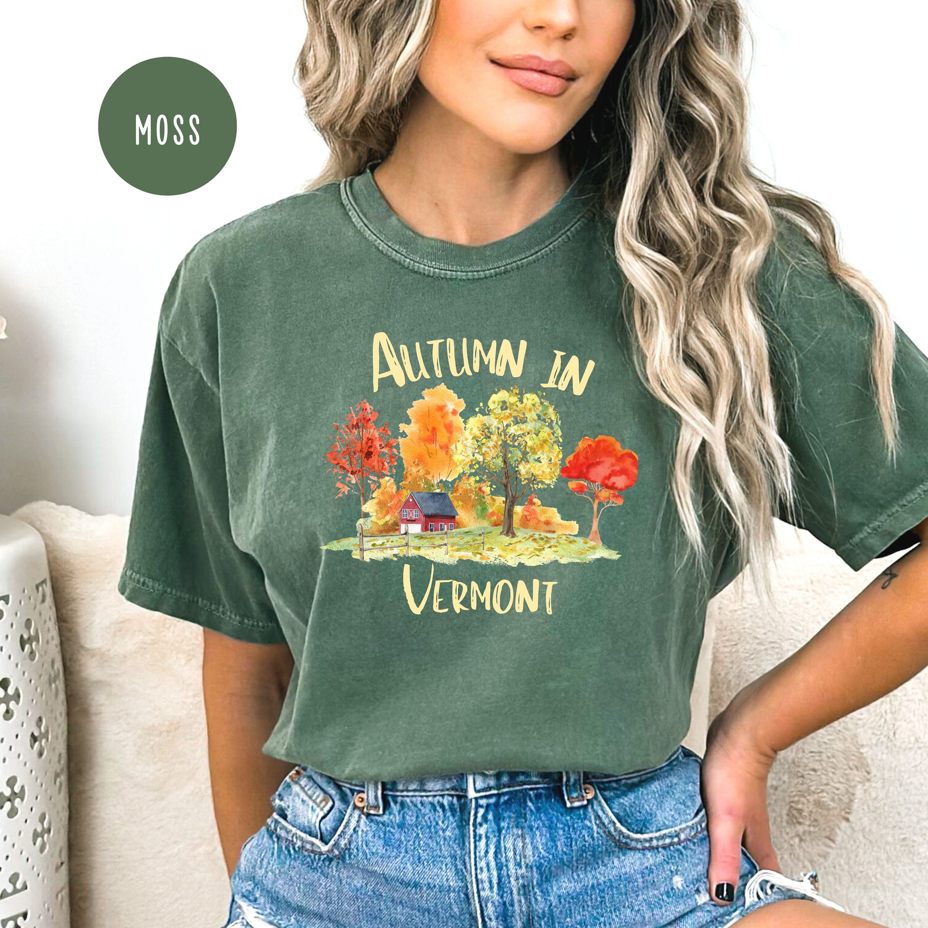 Autumn in Vermont Beautiful Fall Comfort Colors® T-Shirt