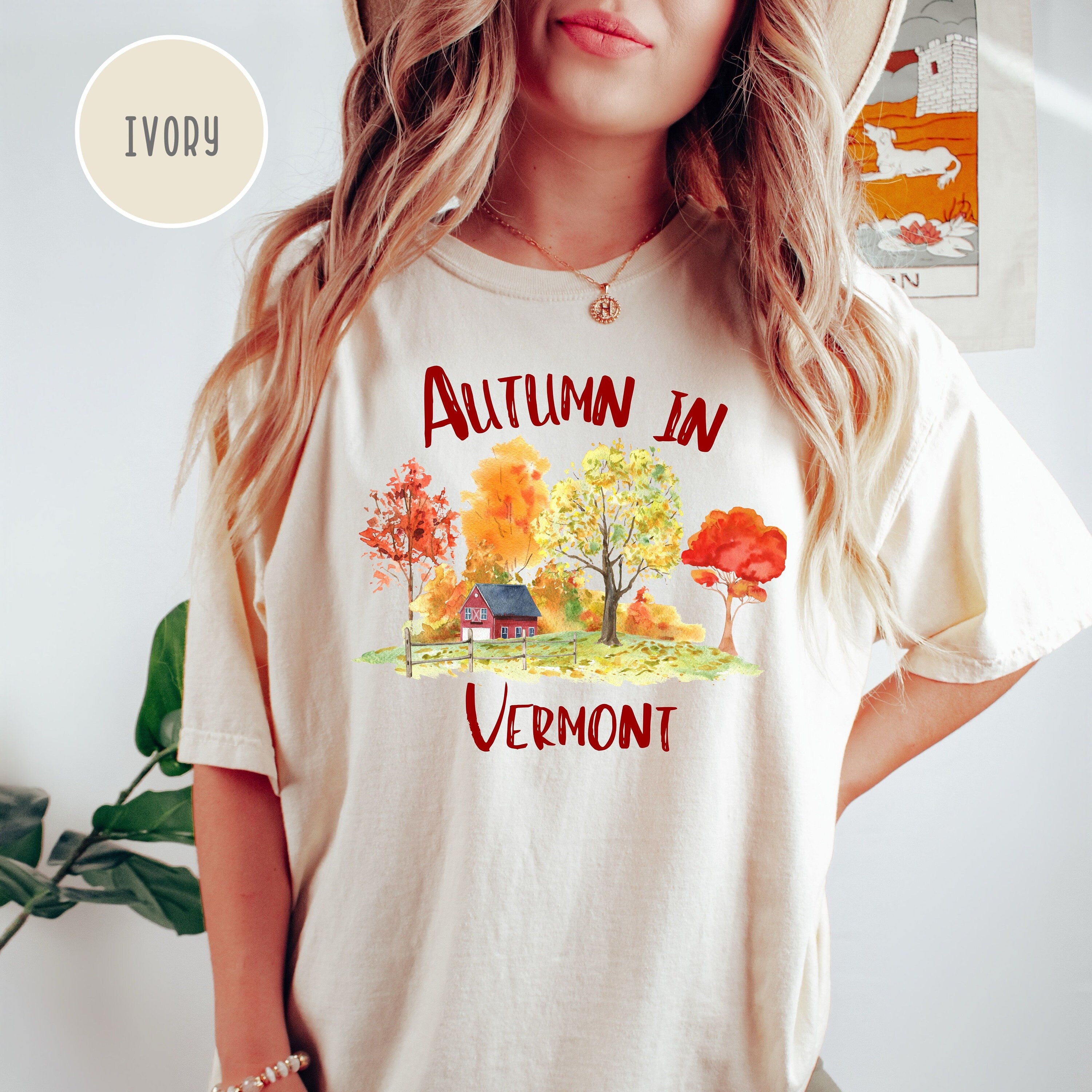 Autumn in Vermont Beautiful Fall Comfort Colors® T-Shirt