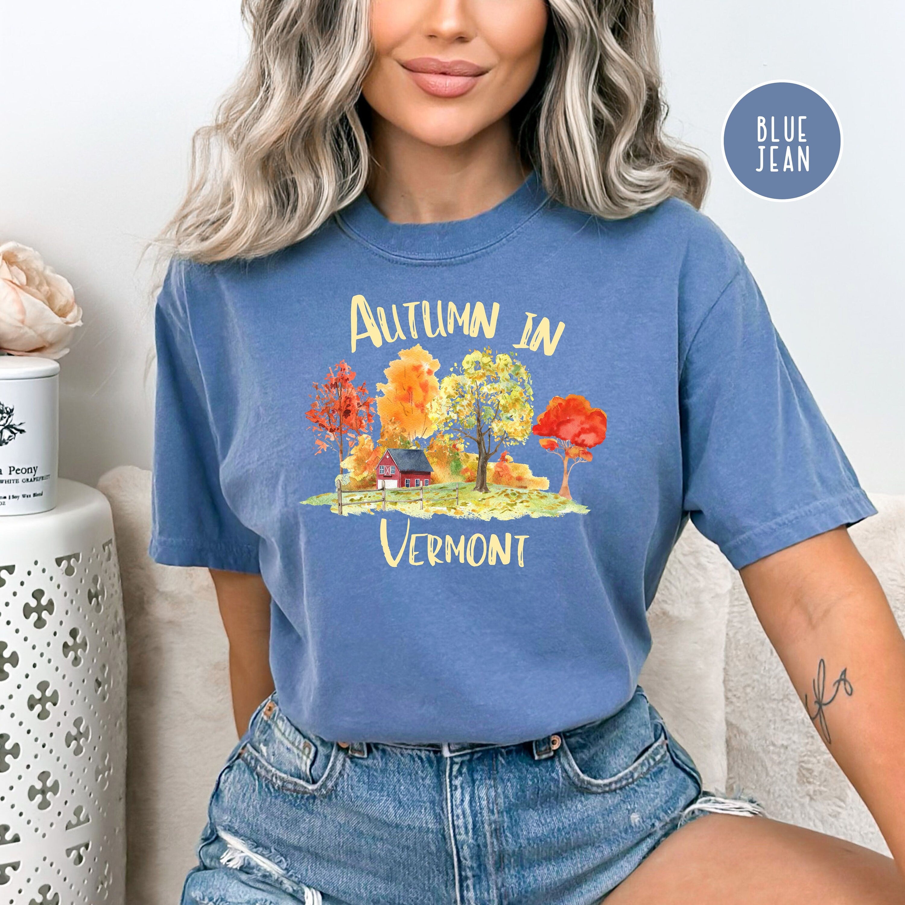 Autumn in Vermont Beautiful Fall Comfort Colors® T-Shirt