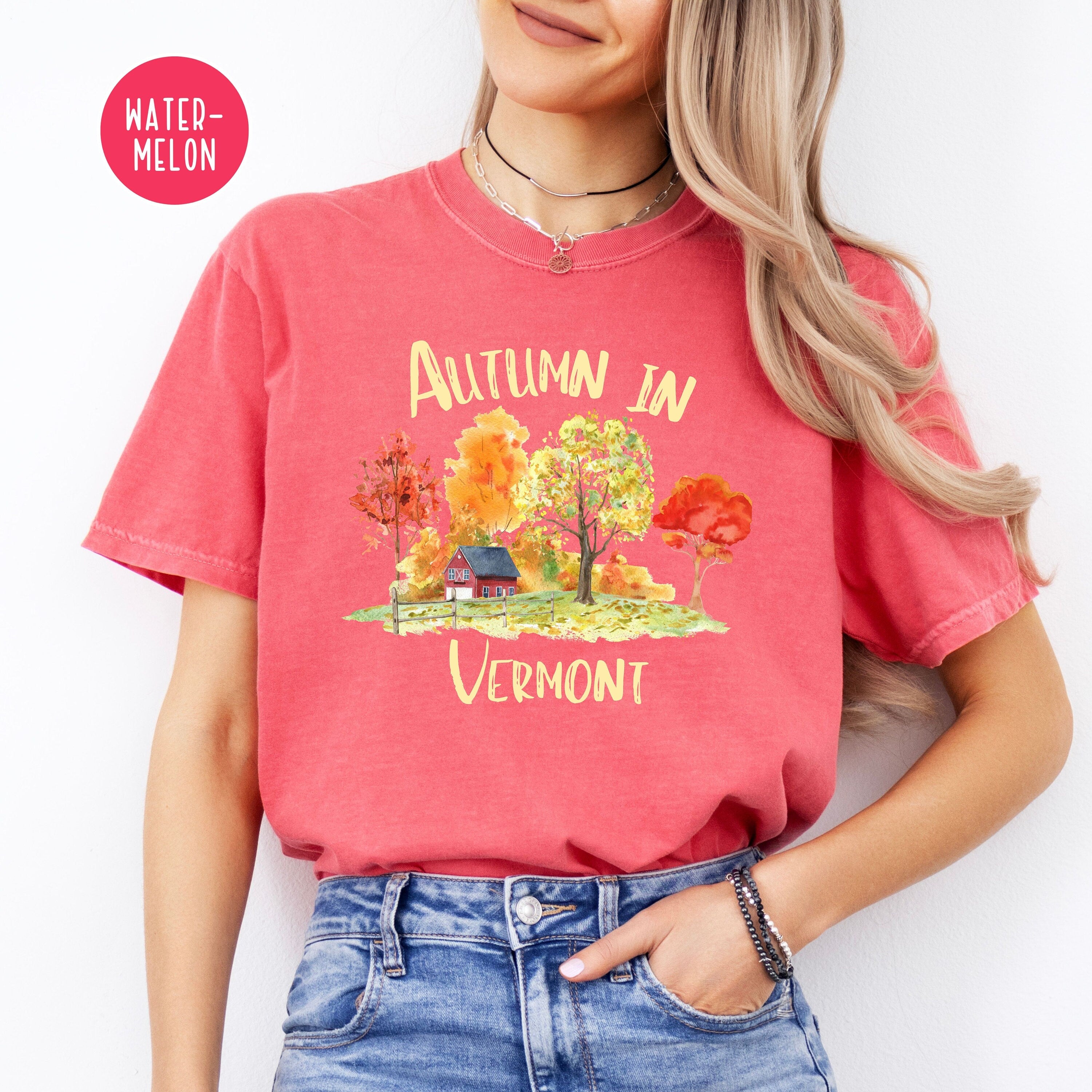 Autumn in Vermont Beautiful Fall Comfort Colors® T-Shirt