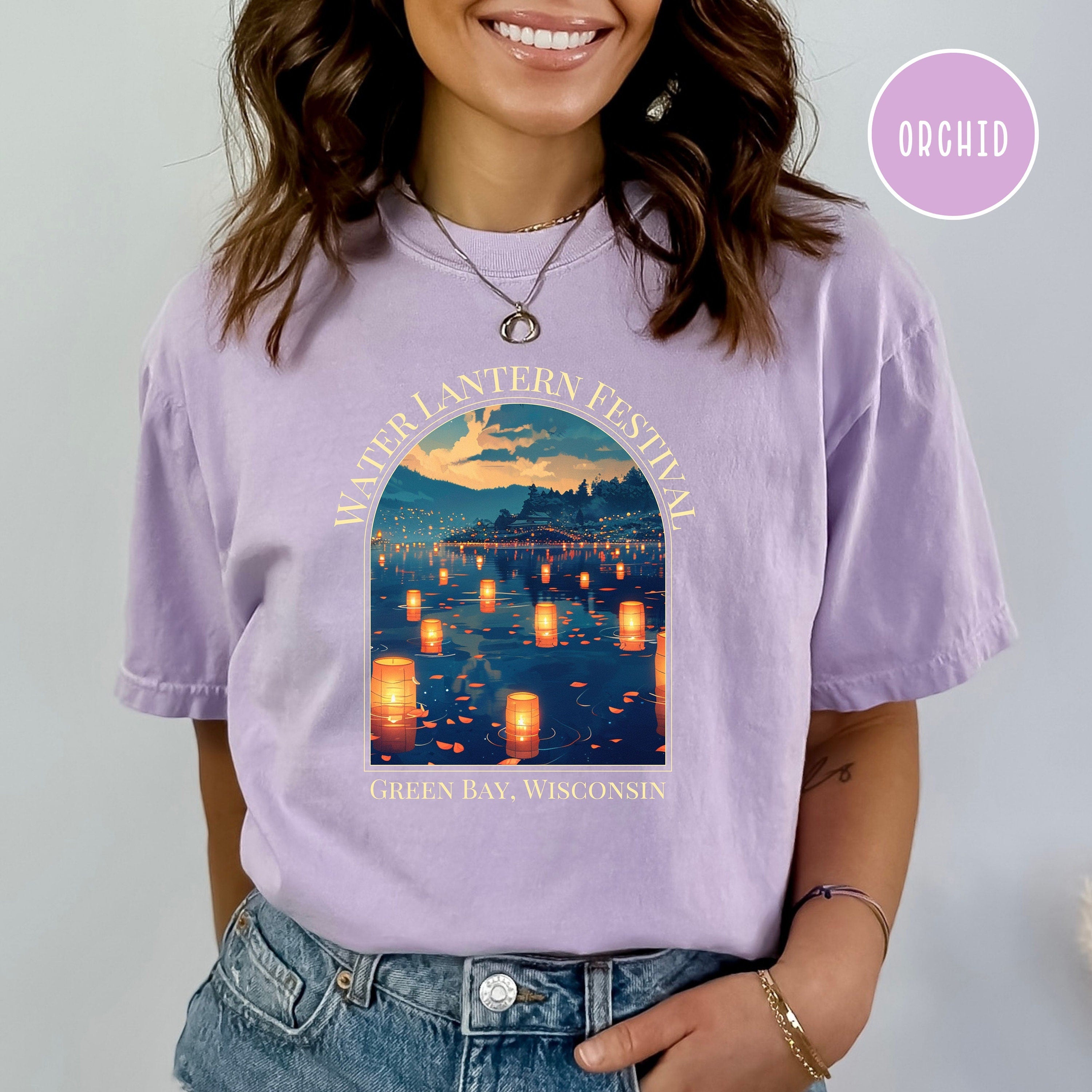 Green Bay Wisconsin Water Lantern Festival Comfort Colors® Tee