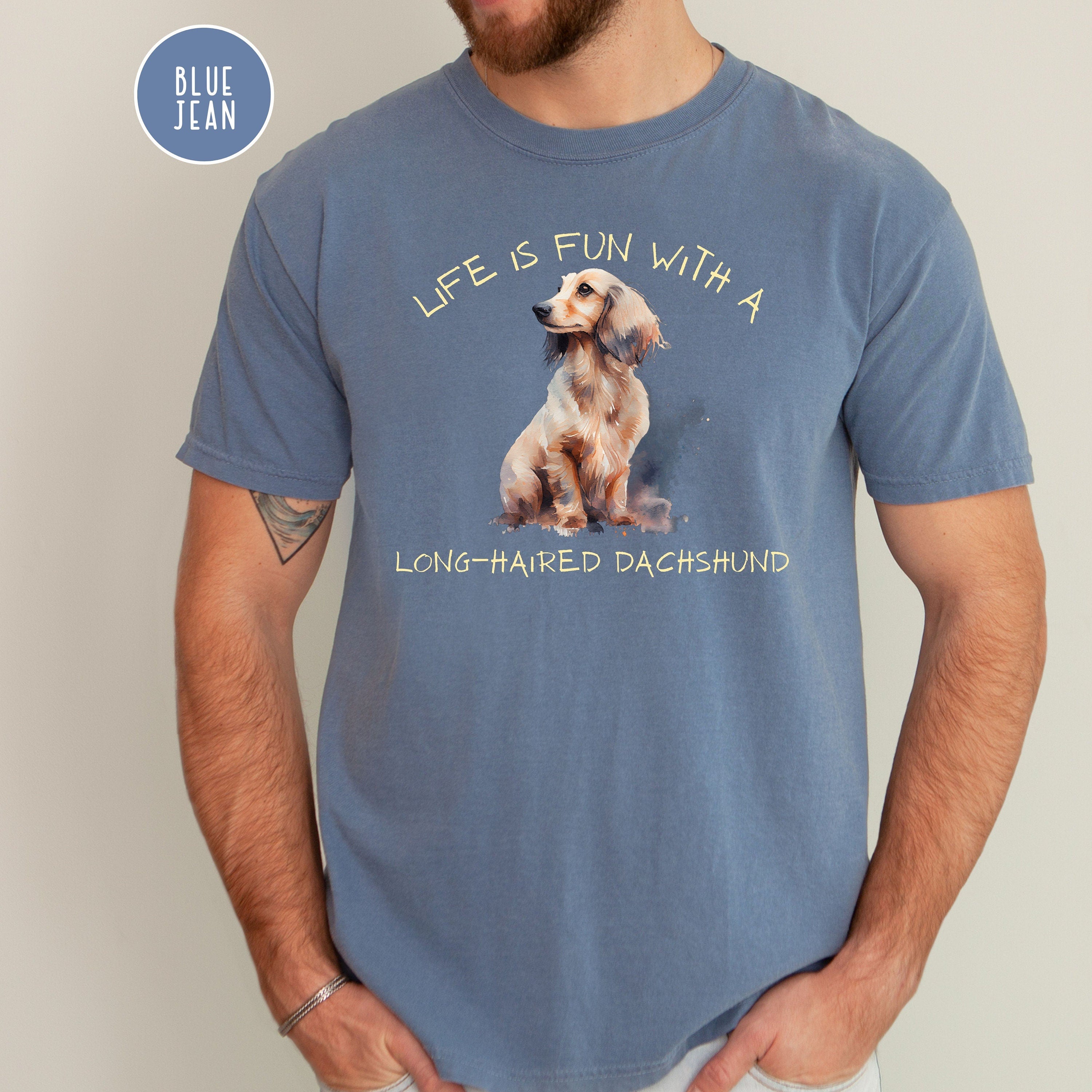 Long-Haired Dachshund Lover Comfort Colors® Tee