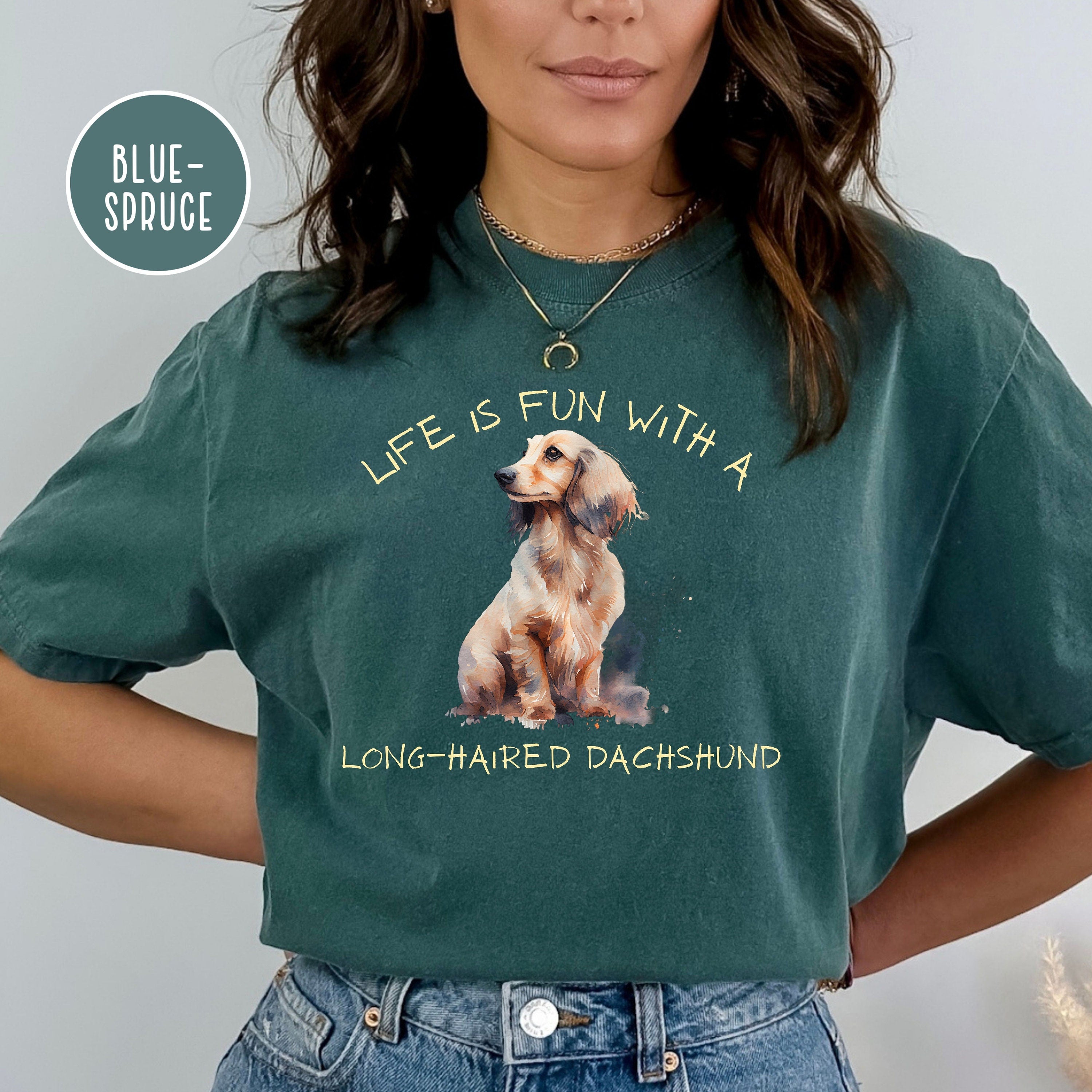 Long-Haired Dachshund Lover Comfort Colors® Tee