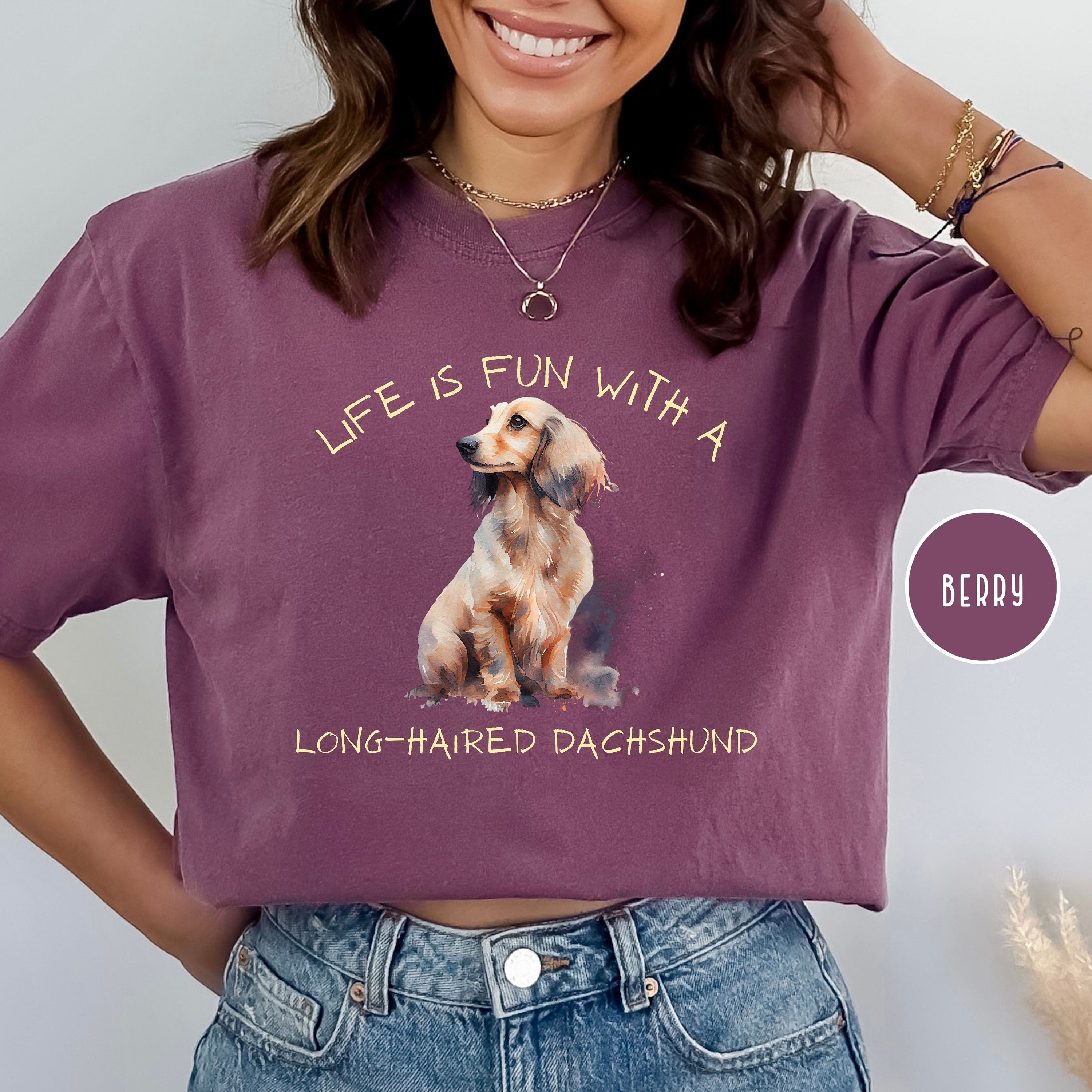 Long-Haired Dachshund Lover Comfort Colors® Tee