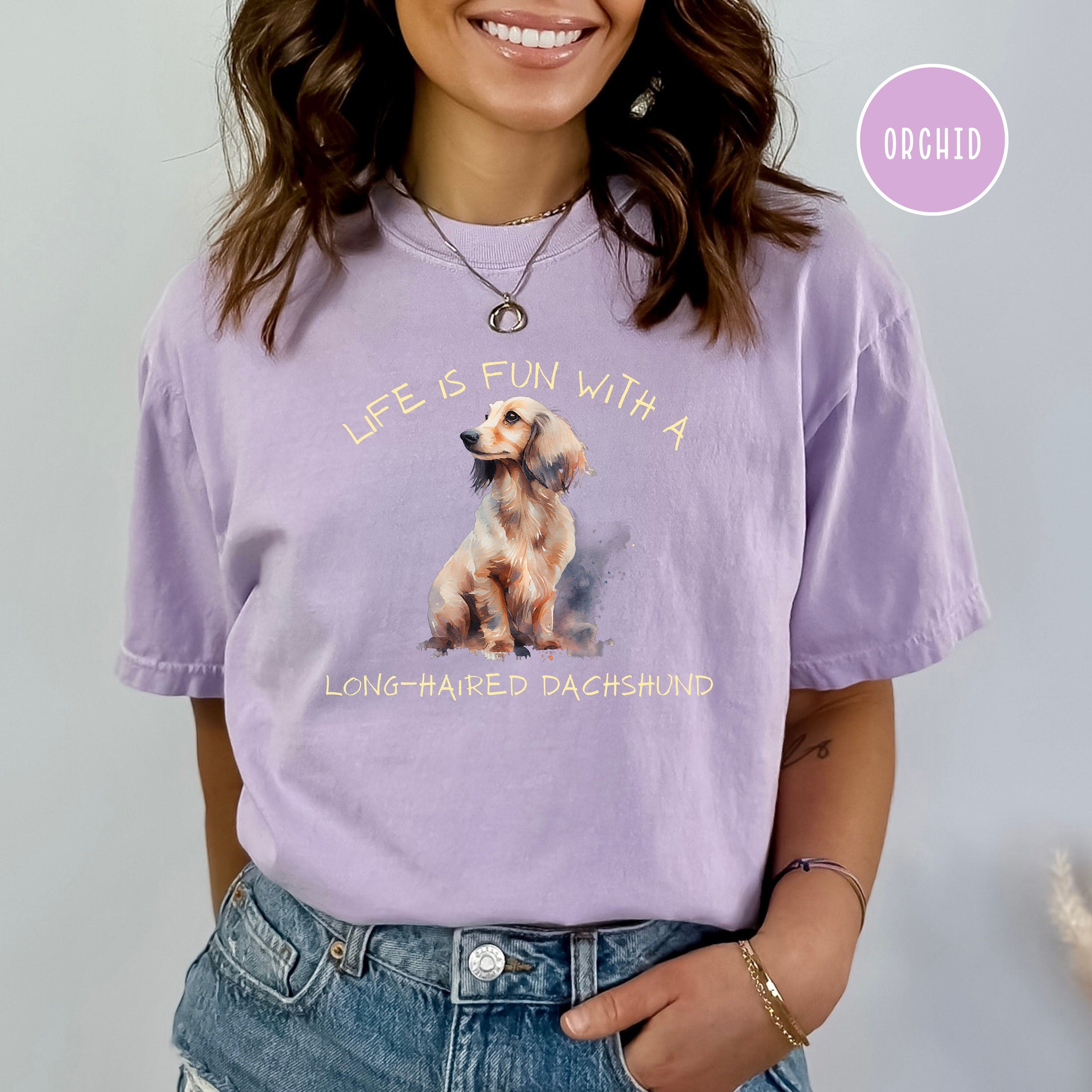 Long-Haired Dachshund Lover Comfort Colors® Tee