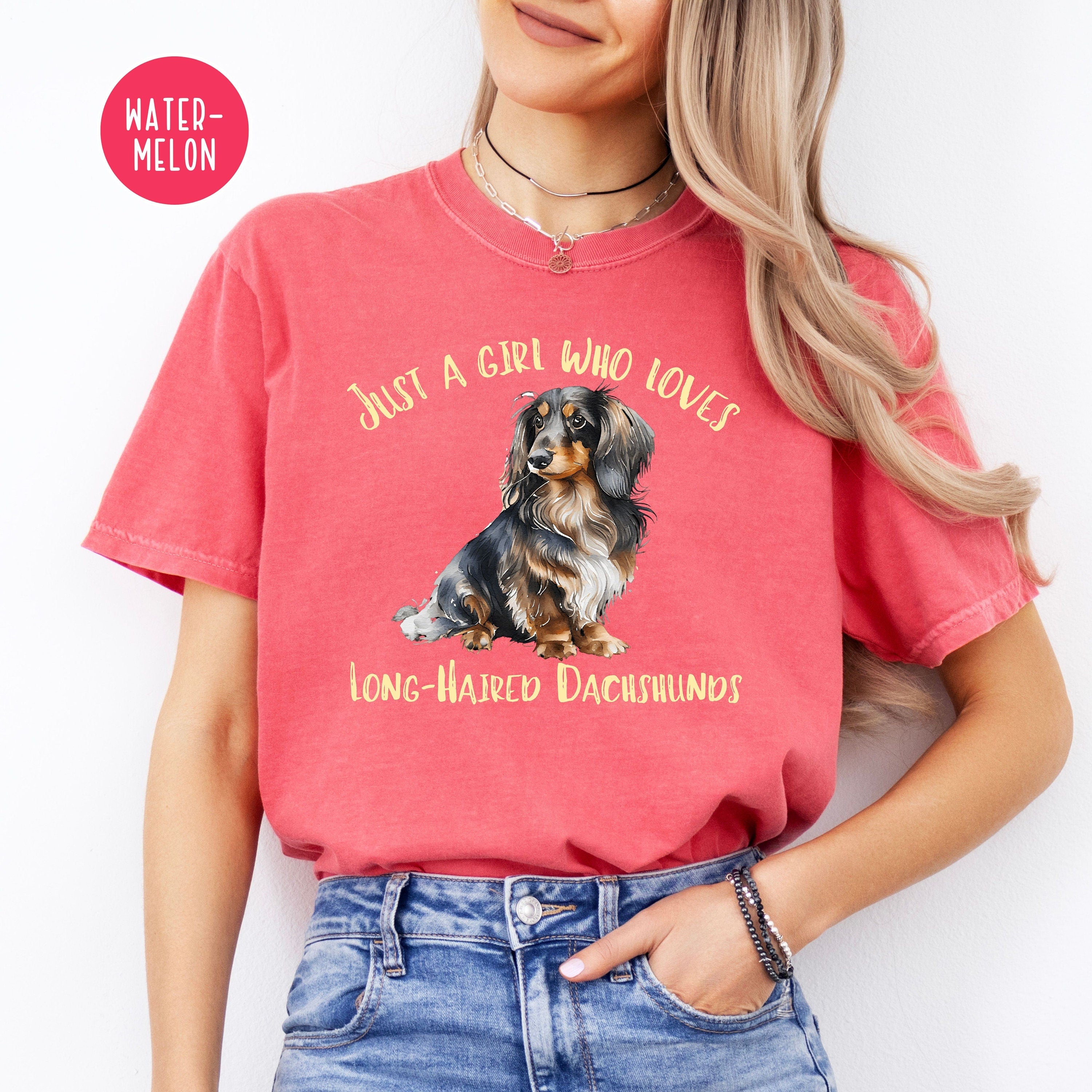 Long-Haired Dachshund Lover Comfort Colors® Tee