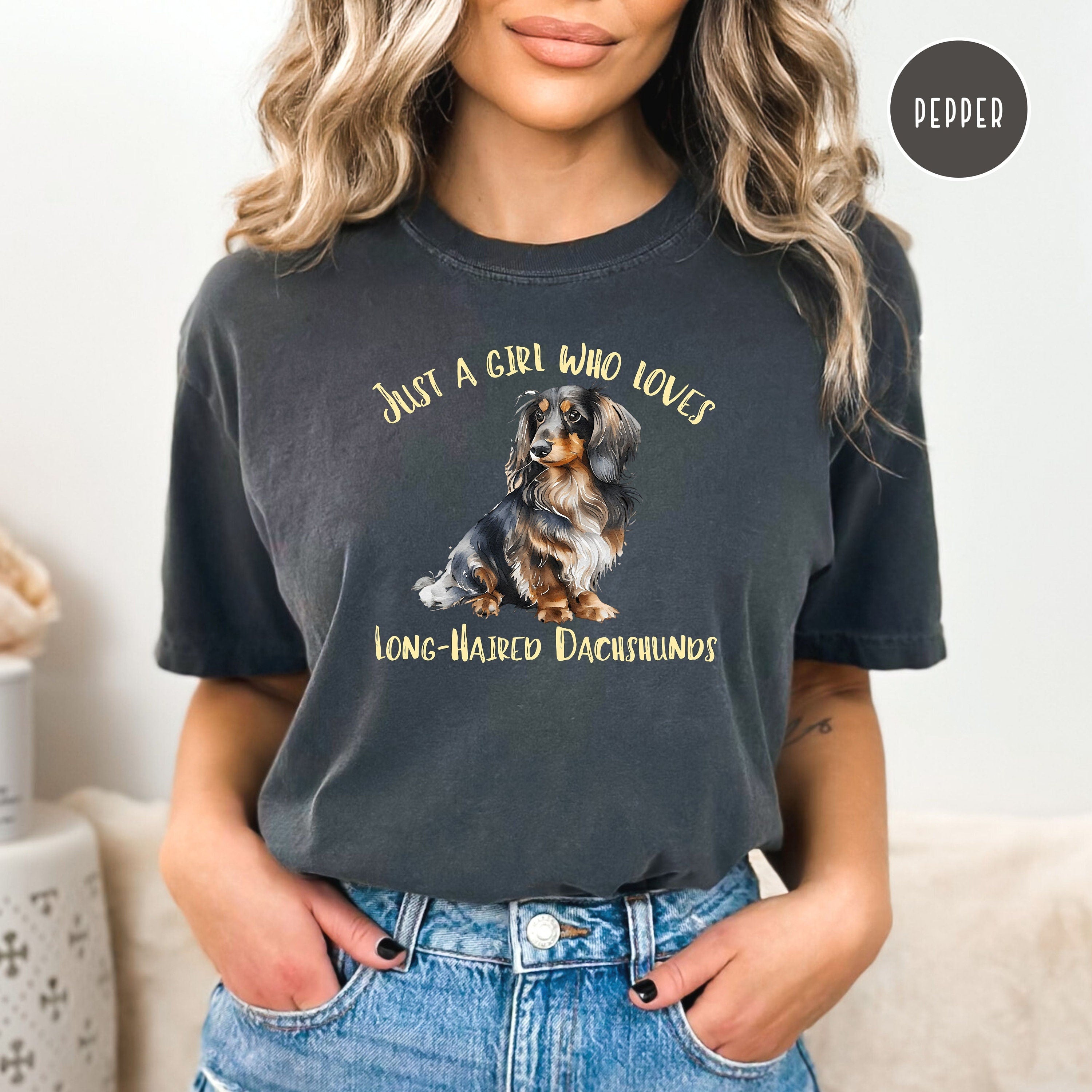 Long-Haired Dachshund Lover Comfort Colors® Tee