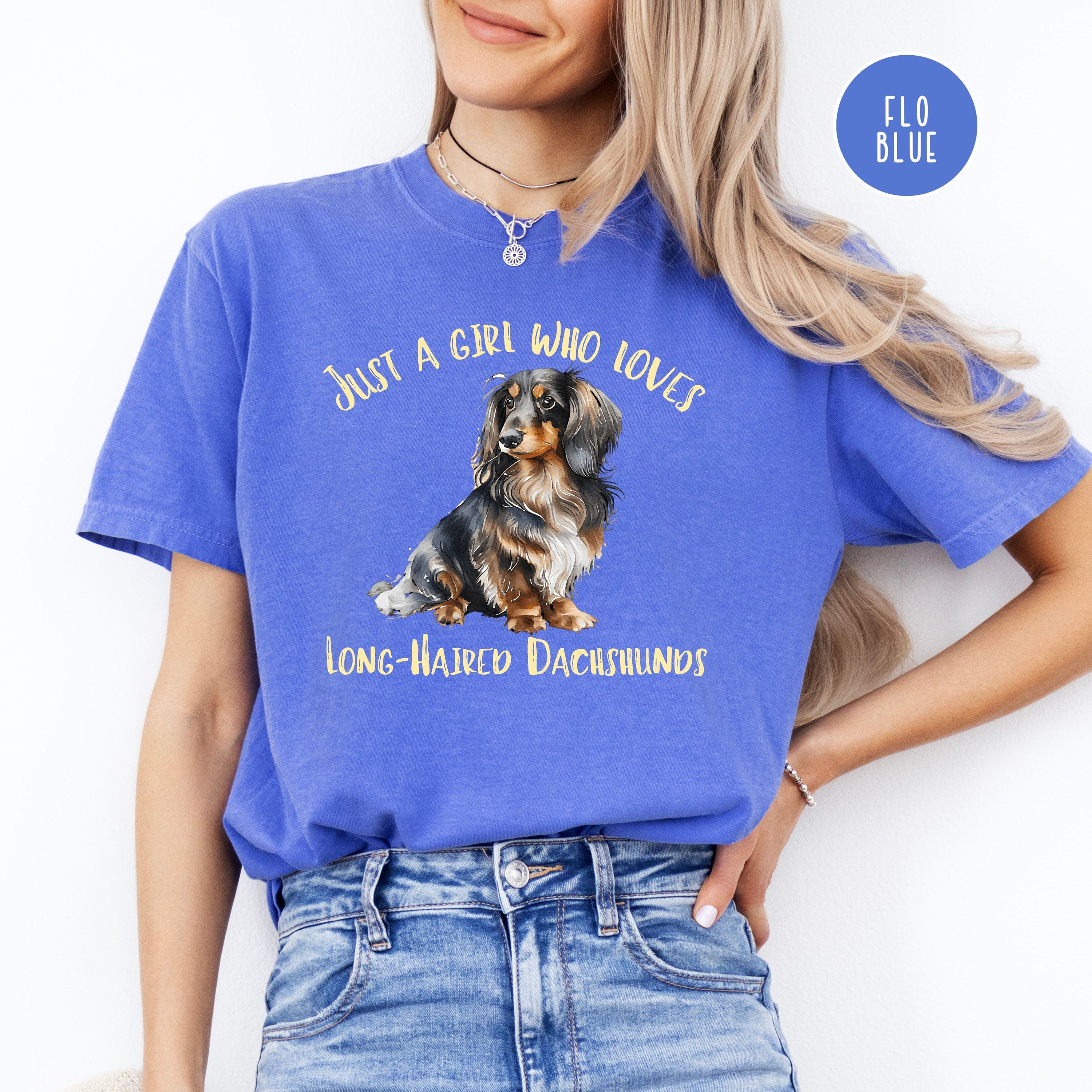 Long-Haired Dachshund Lover Comfort Colors® Tee