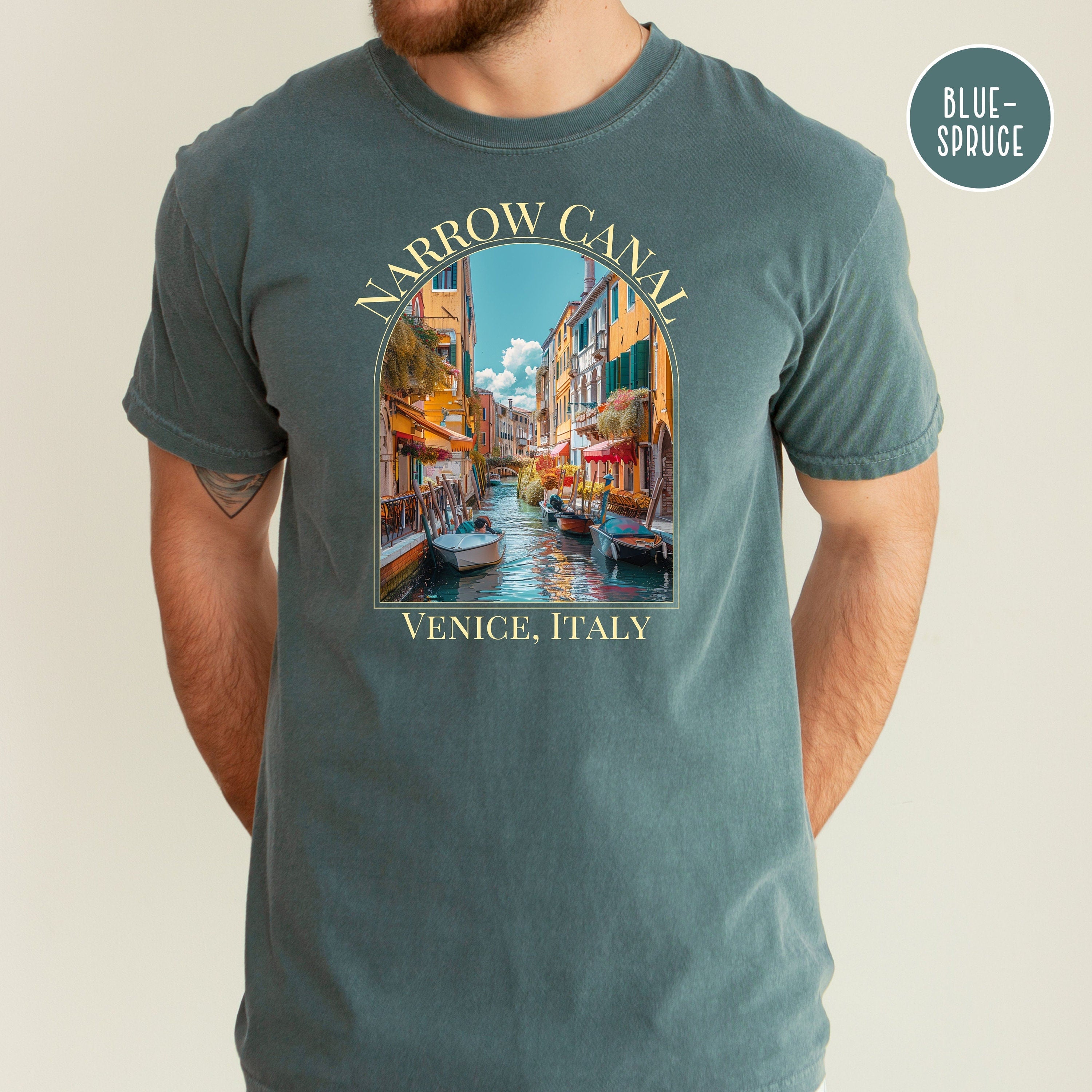 Narrow Canals Venice Italy Comfort Colors® Tee