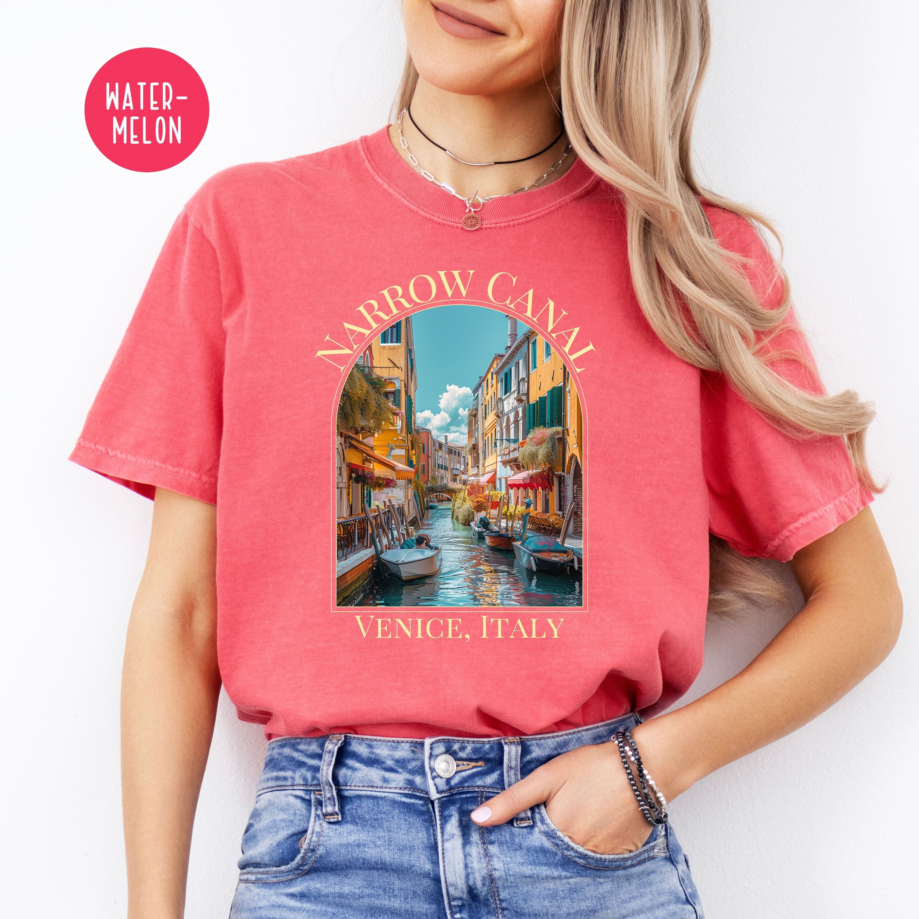 Narrow Canals Venice Italy Comfort Colors® Tee