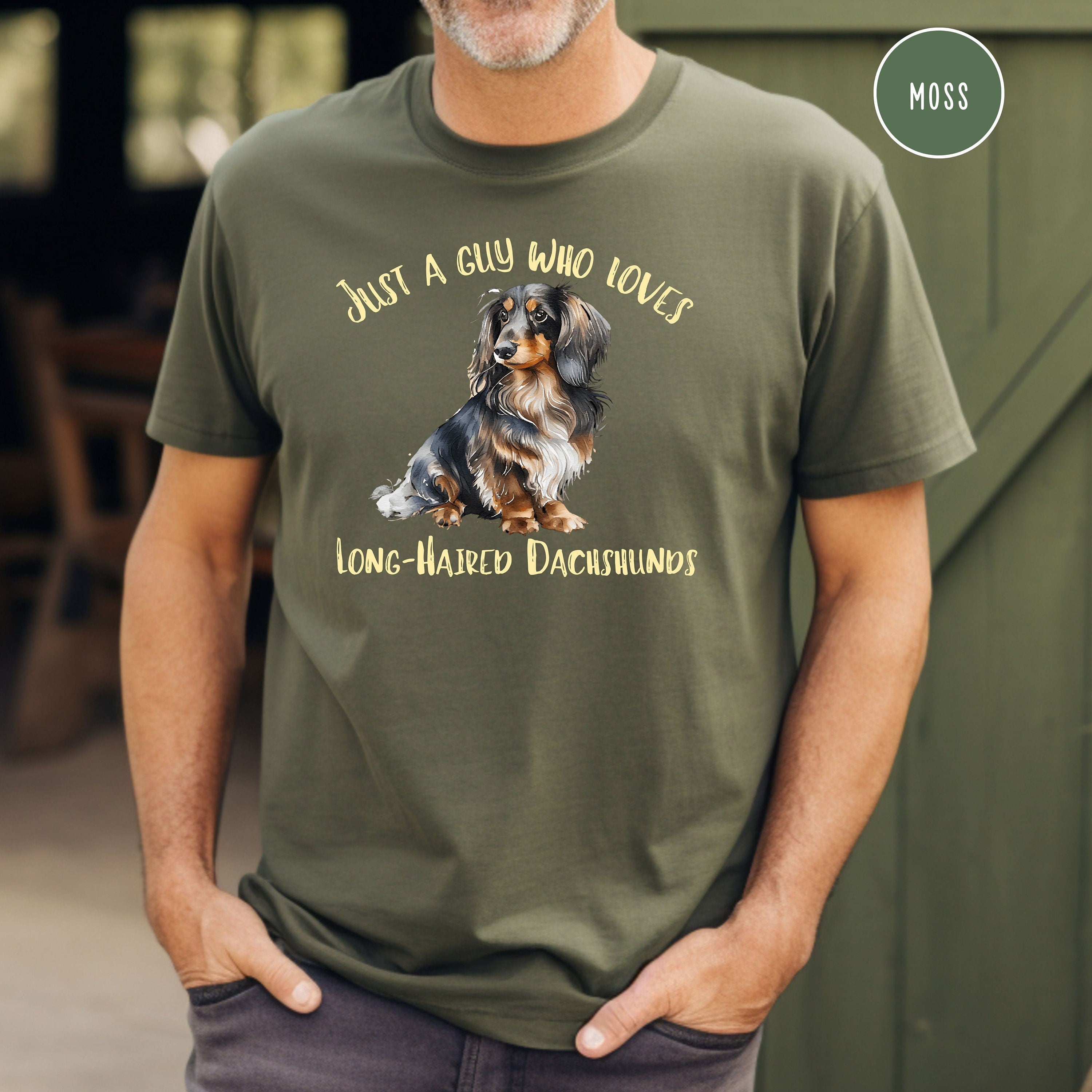 Long-Haired Dachshund Dad Comfort Colors® Tee