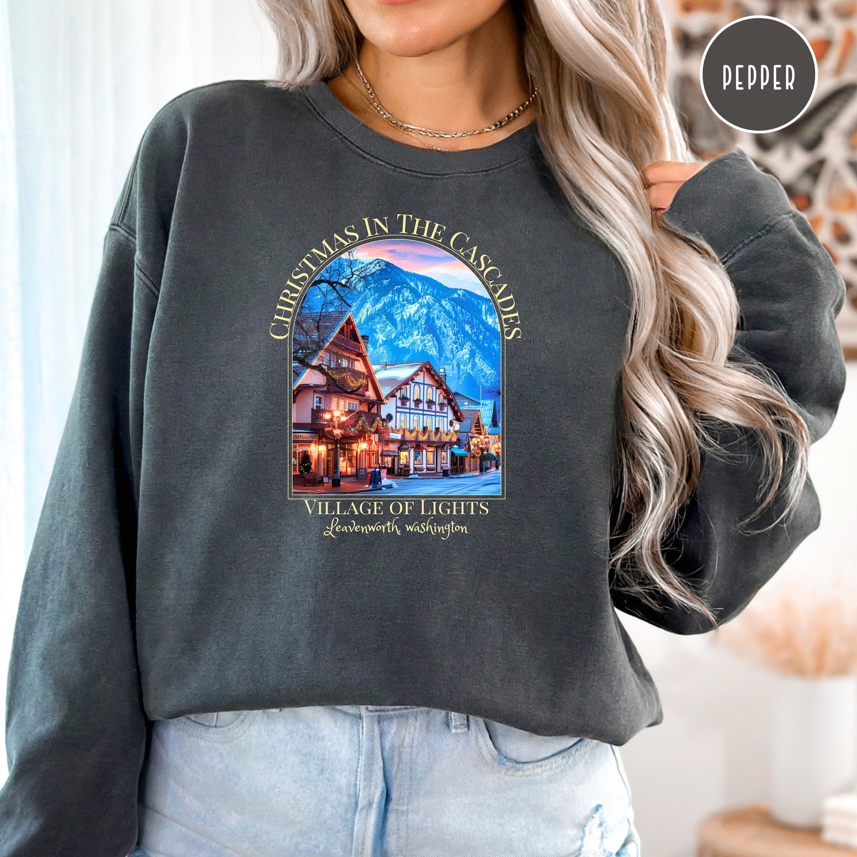 Christmas in the Cascades Village of Lights Comfort Colors® Sweatshirt