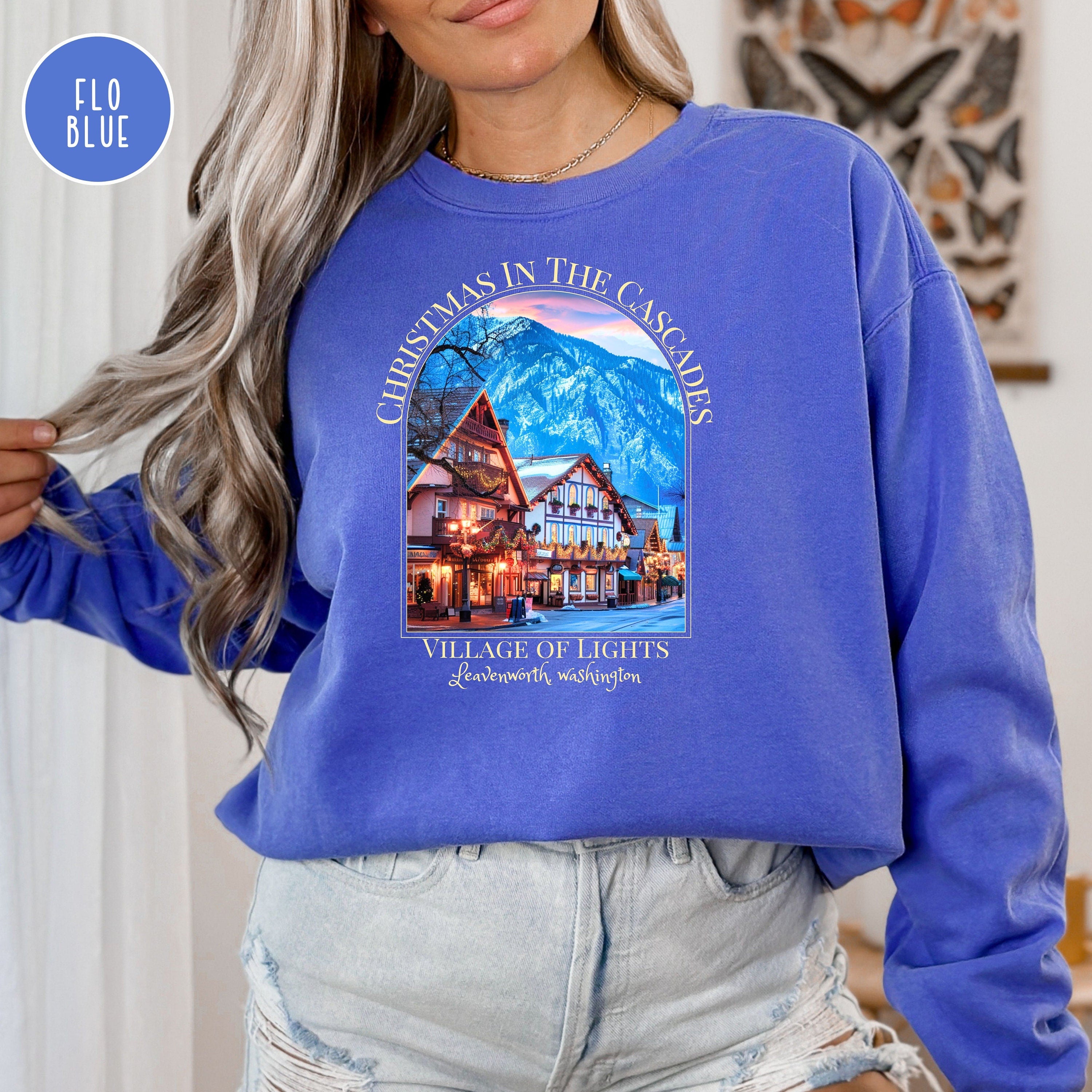 Christmas in the Cascades Village of Lights Comfort Colors® Sweatshirt