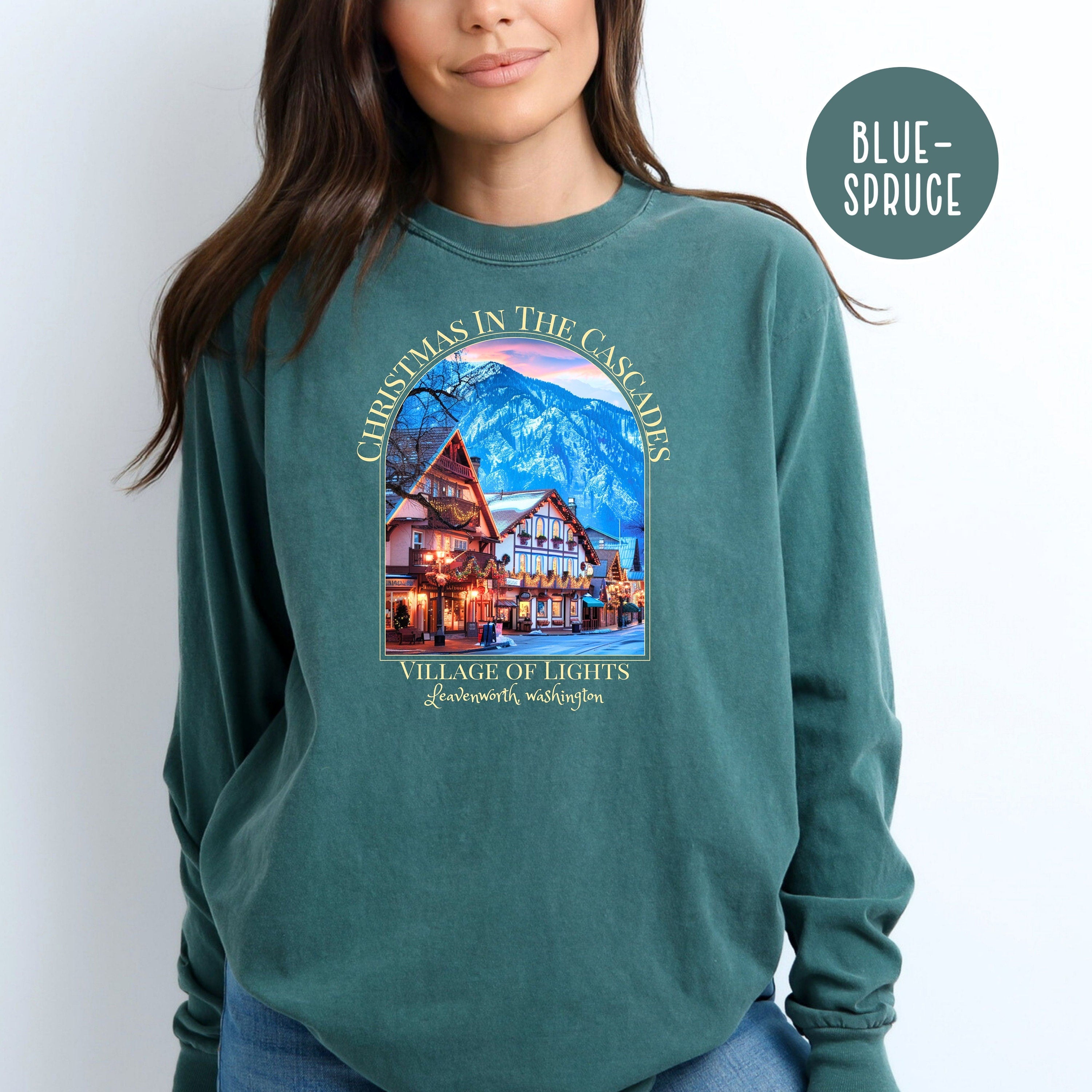 Christmas in The Cascades Village of Lights Comfort Colors® Long Sleeve Tee