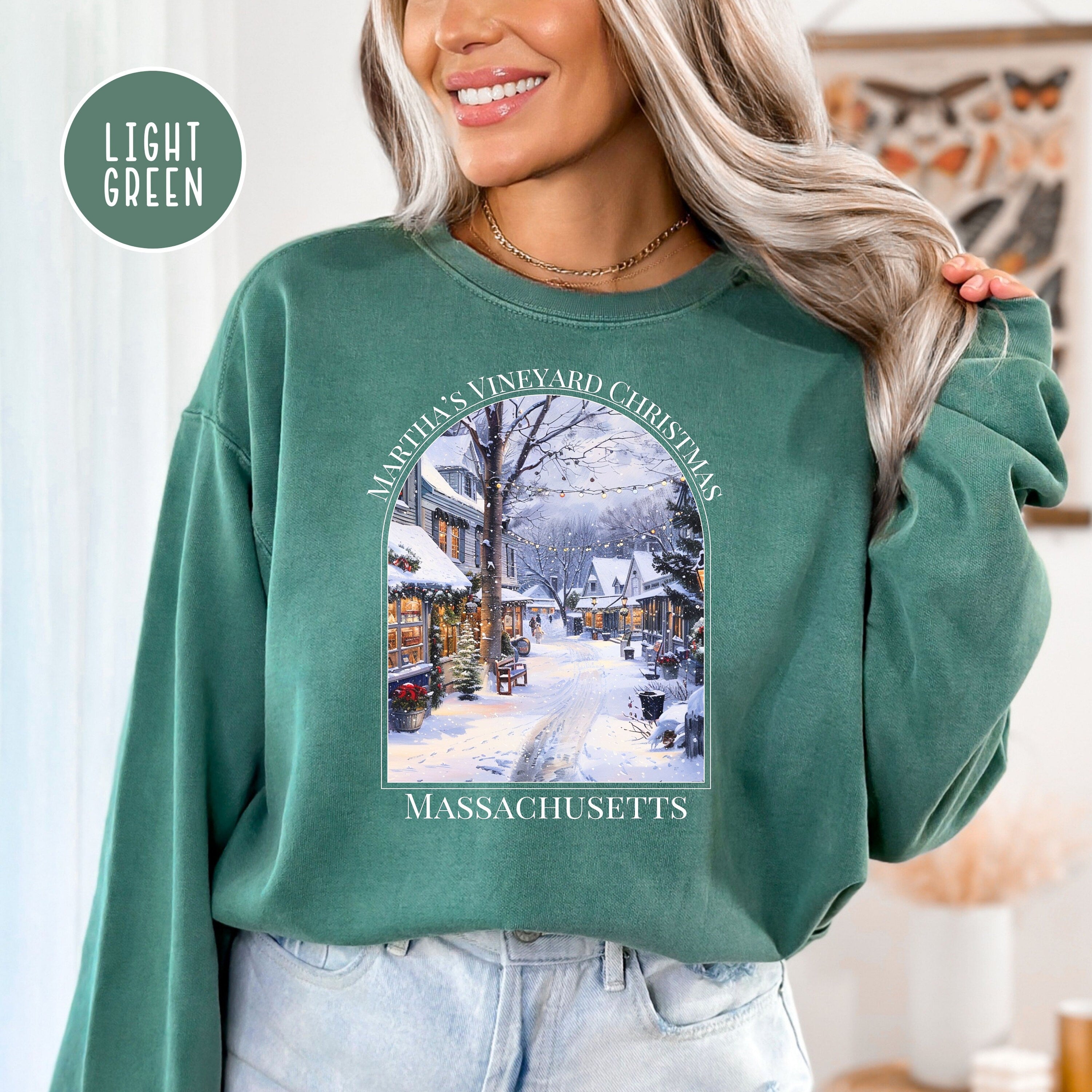 Christmas In Martha's Vineyard Comfort Colors® Sweatshirt