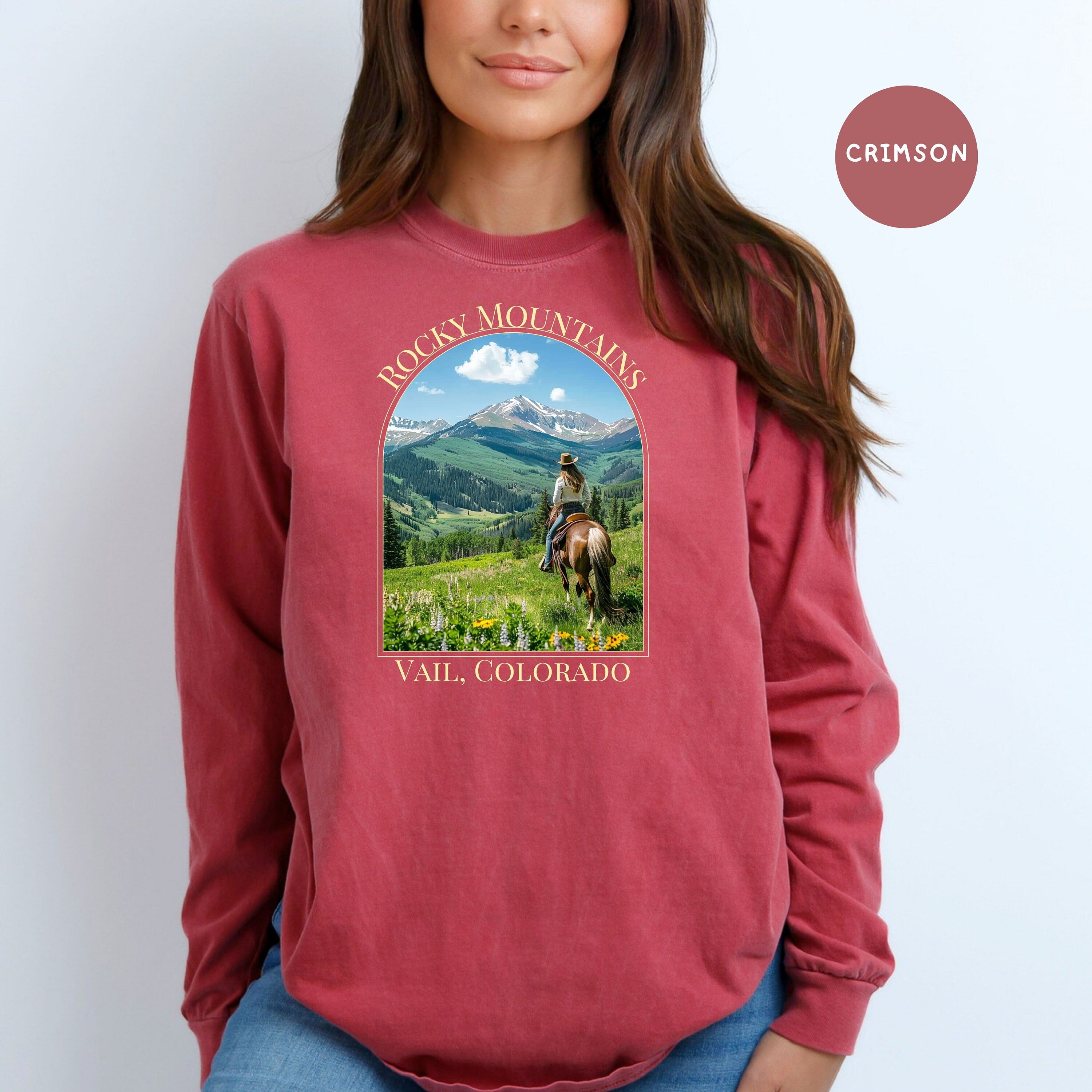 Rocky Mountains Colorado Comfort Colors® Long Sleeve Tee