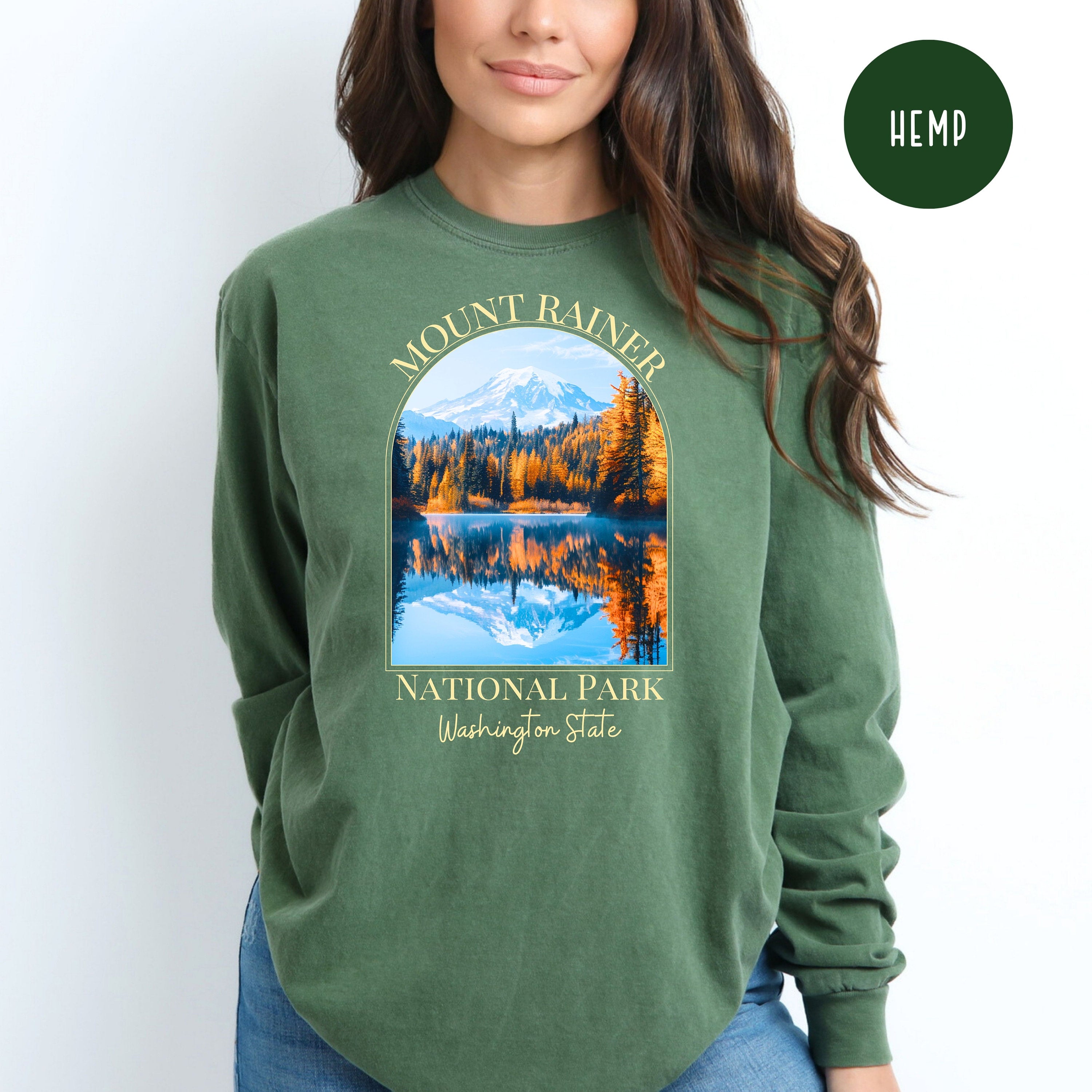 Mount Rainer National Park Comfort Colors® Long Sleeve Tee