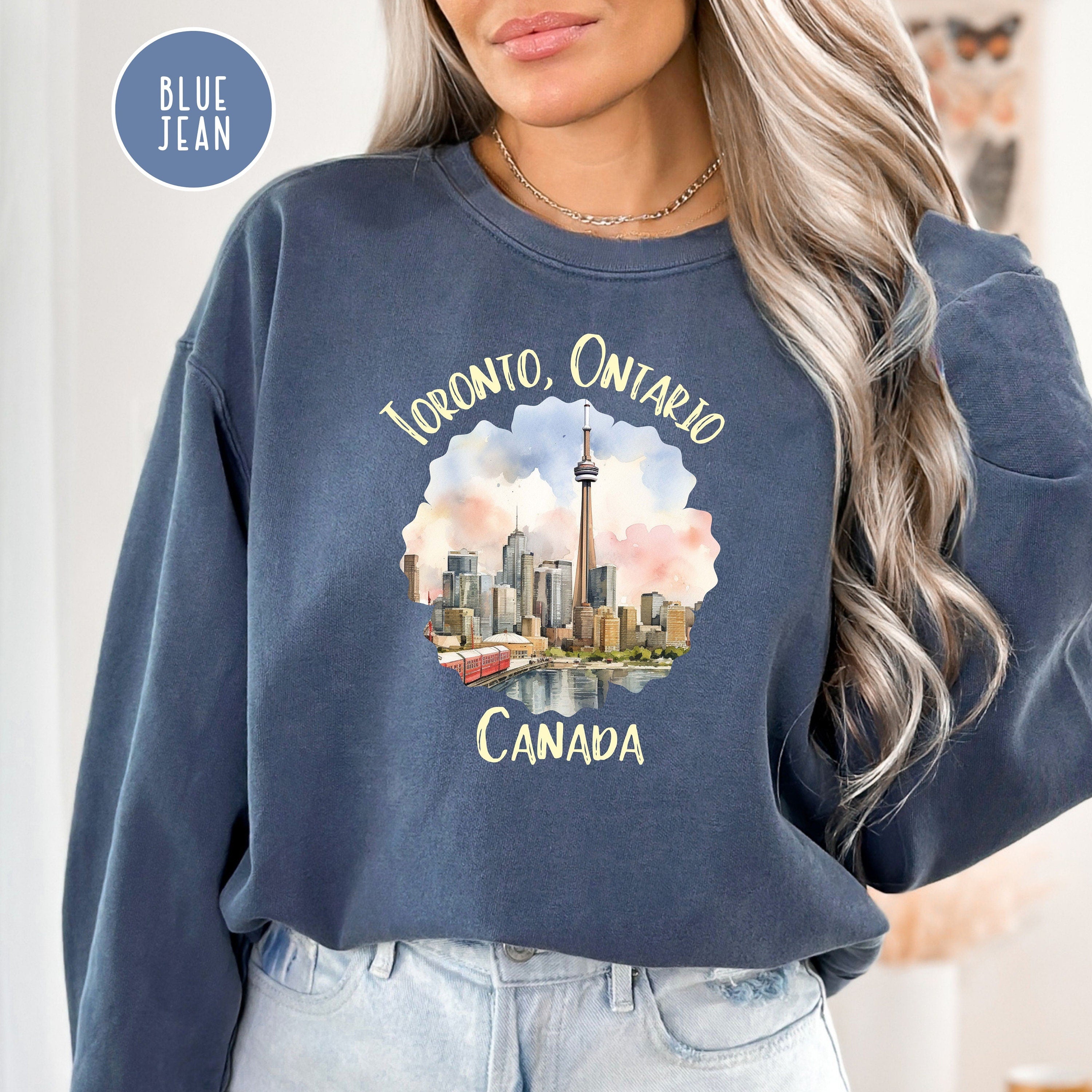 Toronto Ontario Canada Comfort Colors® Sweatshirt, Toronto Canada Vacation Gift Sweater, Toronto Travel Shirt, Toronto Ontario Sweatshirt