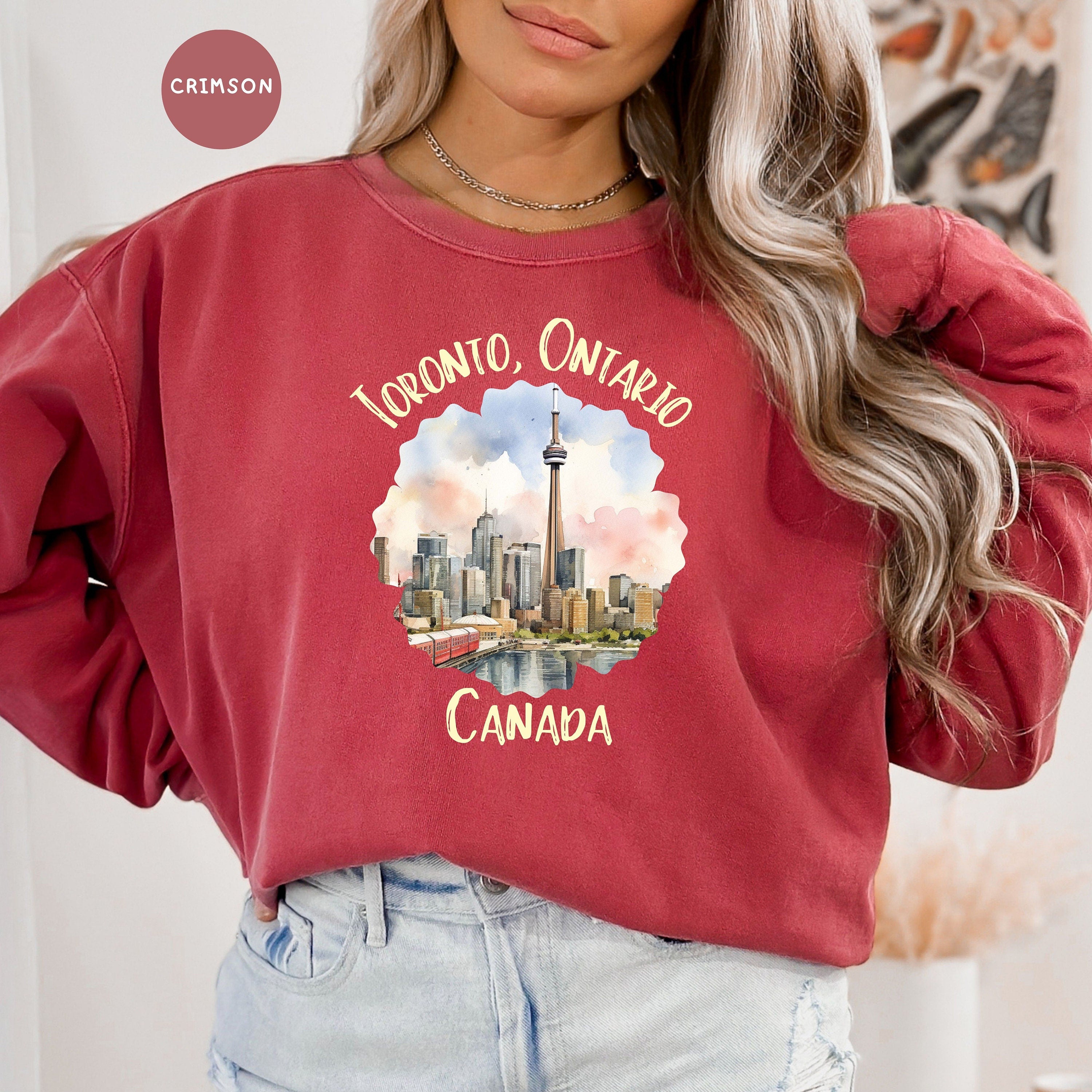 Toronto Ontario Canada Comfort Colors® Sweatshirt, Toronto Canada Vacation Gift Sweater, Toronto Travel Shirt, Toronto Ontario Sweatshirt