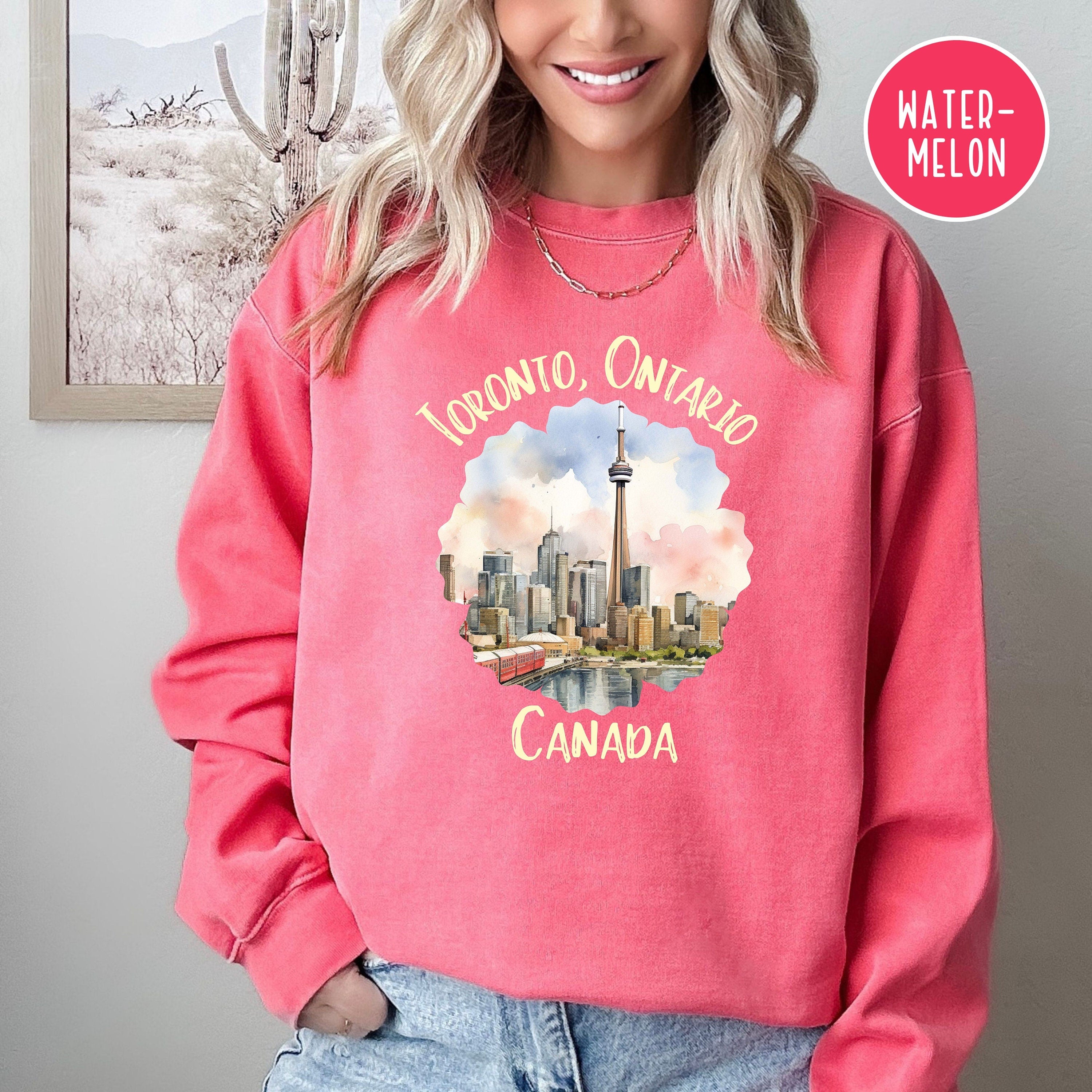 Toronto Ontario Canada Comfort Colors® Sweatshirt, Toronto Canada Vacation Gift Sweater, Toronto Travel Shirt, Toronto Ontario Sweatshirt