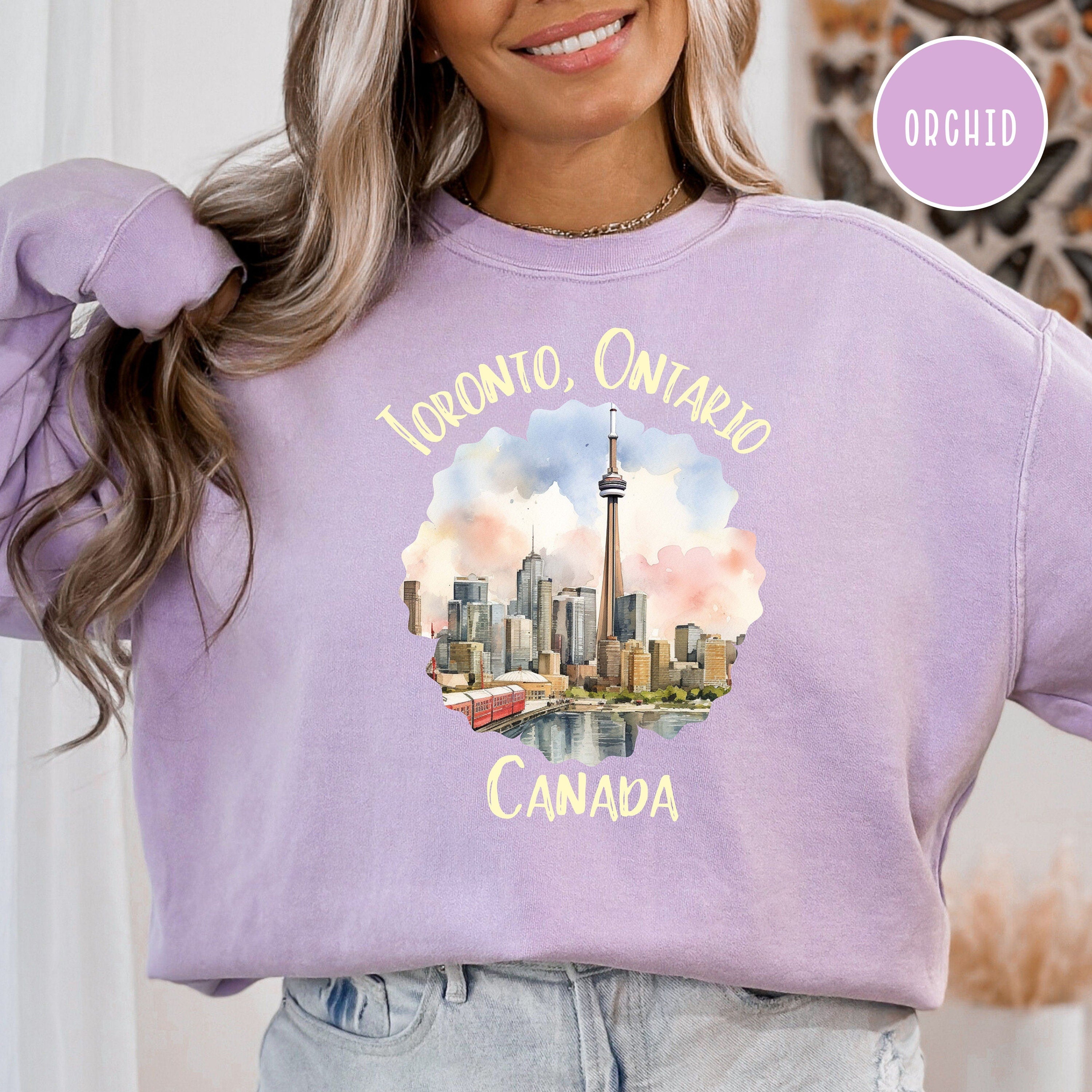 Toronto Ontario Canada Comfort Colors® Sweatshirt, Toronto Canada Vacation Gift Sweater, Toronto Travel Shirt, Toronto Ontario Sweatshirt