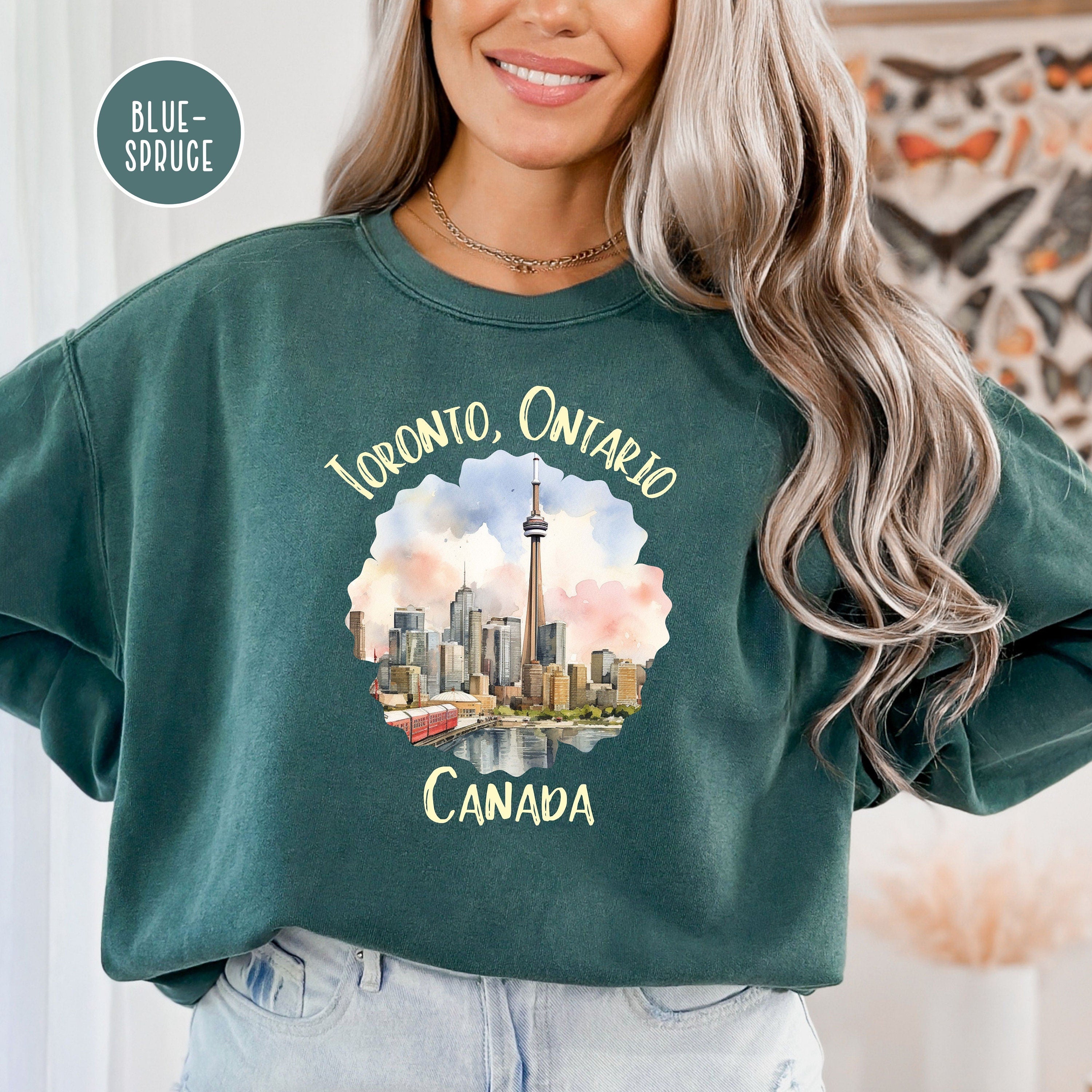 Toronto Ontario Canada Comfort Colors Sweatshirt